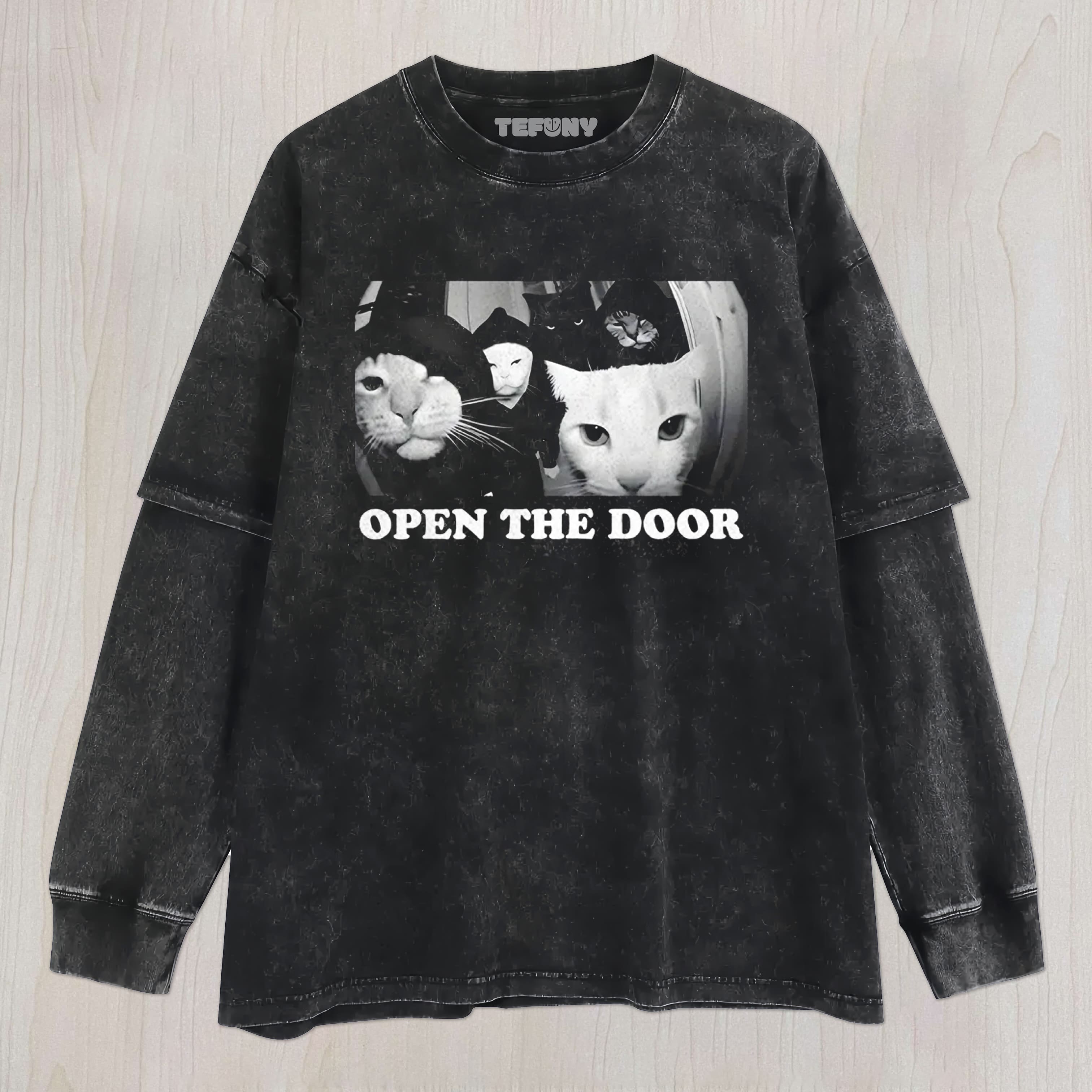 FUNNY CAT GANG MEME UNISEX TEE, TANK TOP, LAYERED LS, SWEATSHIRT & HOODIE