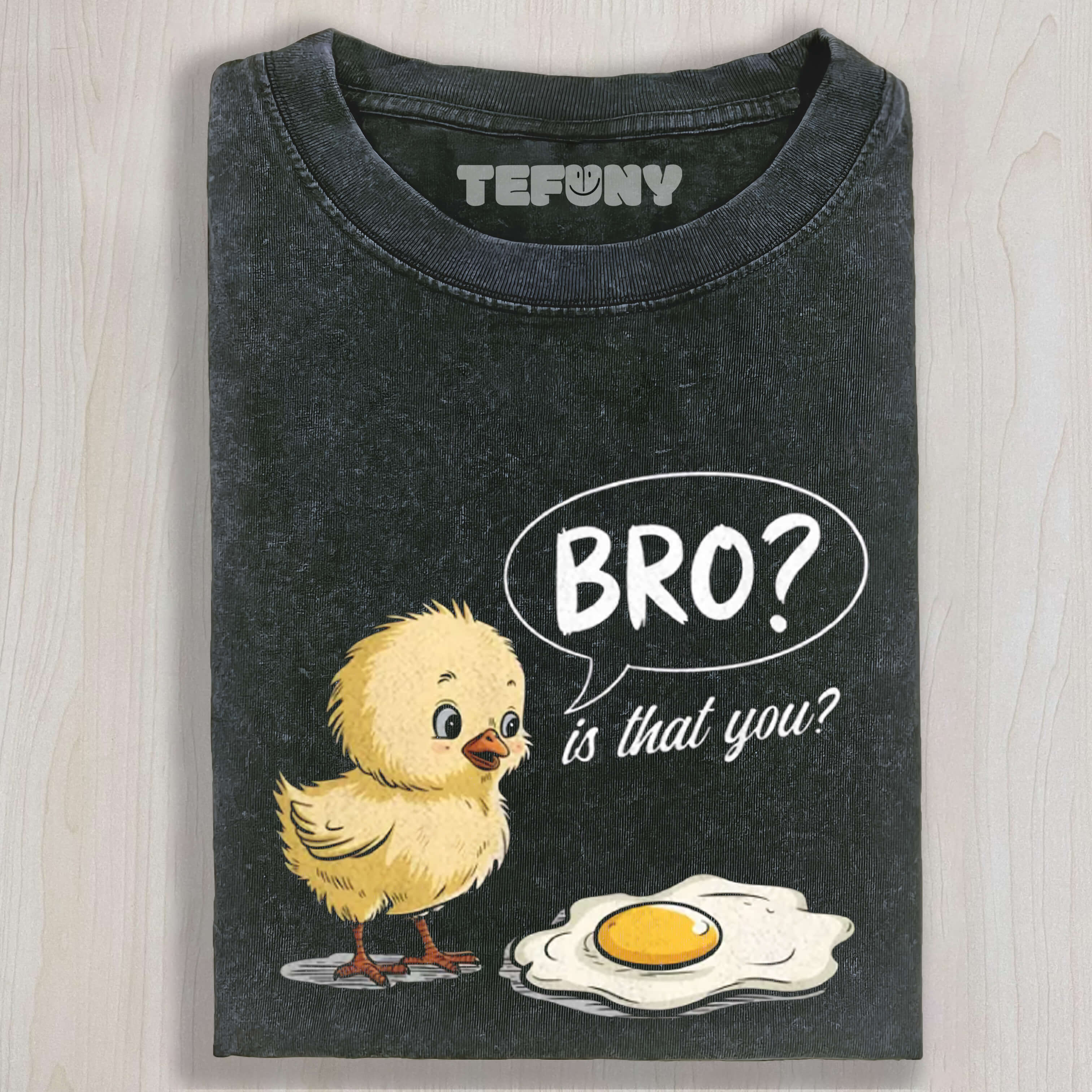 FUNNY CHICK TO FRIED EGG PUN TEE & SWEAT & HOOD