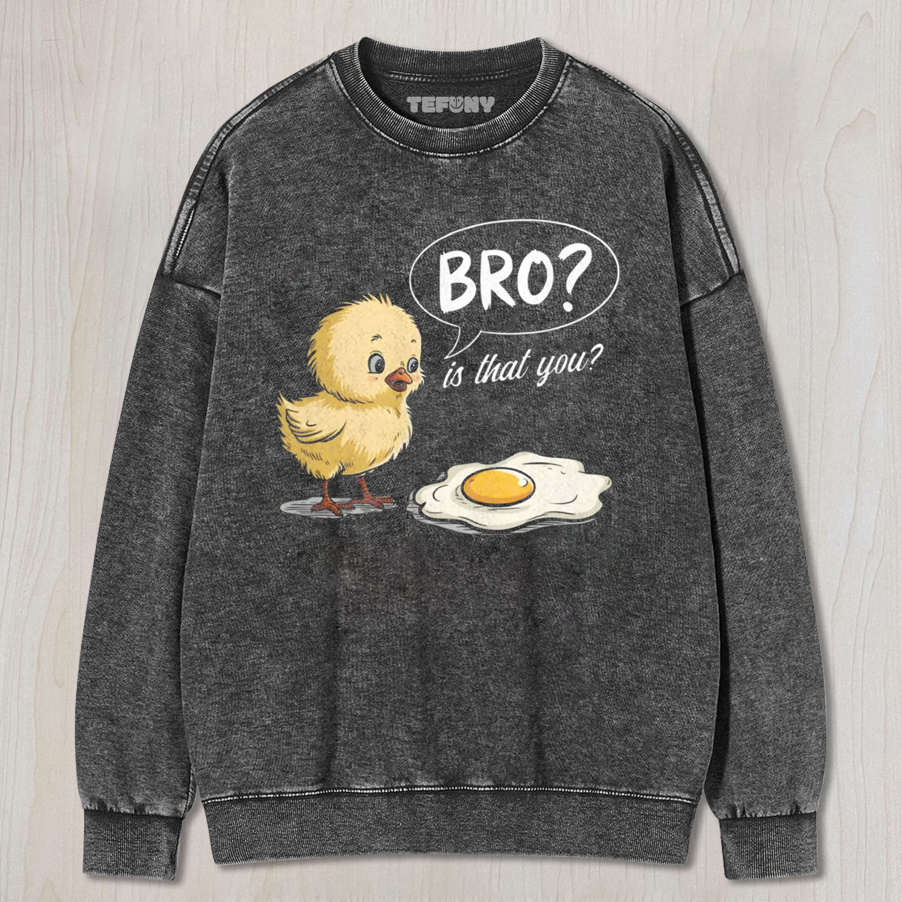 FUNNY CHICK TO FRIED EGG PUN TEE & SWEAT & HOOD