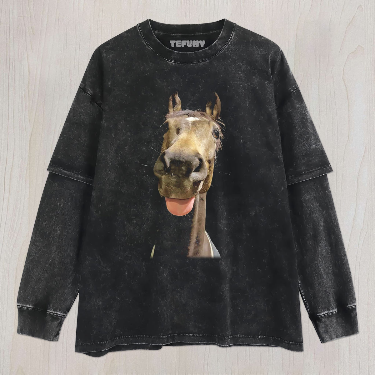 FUNNY & CUTE HORSE UNISEX TEE, TANK TOP, LAYERED LS, SWEATSHIRT & HOODIE