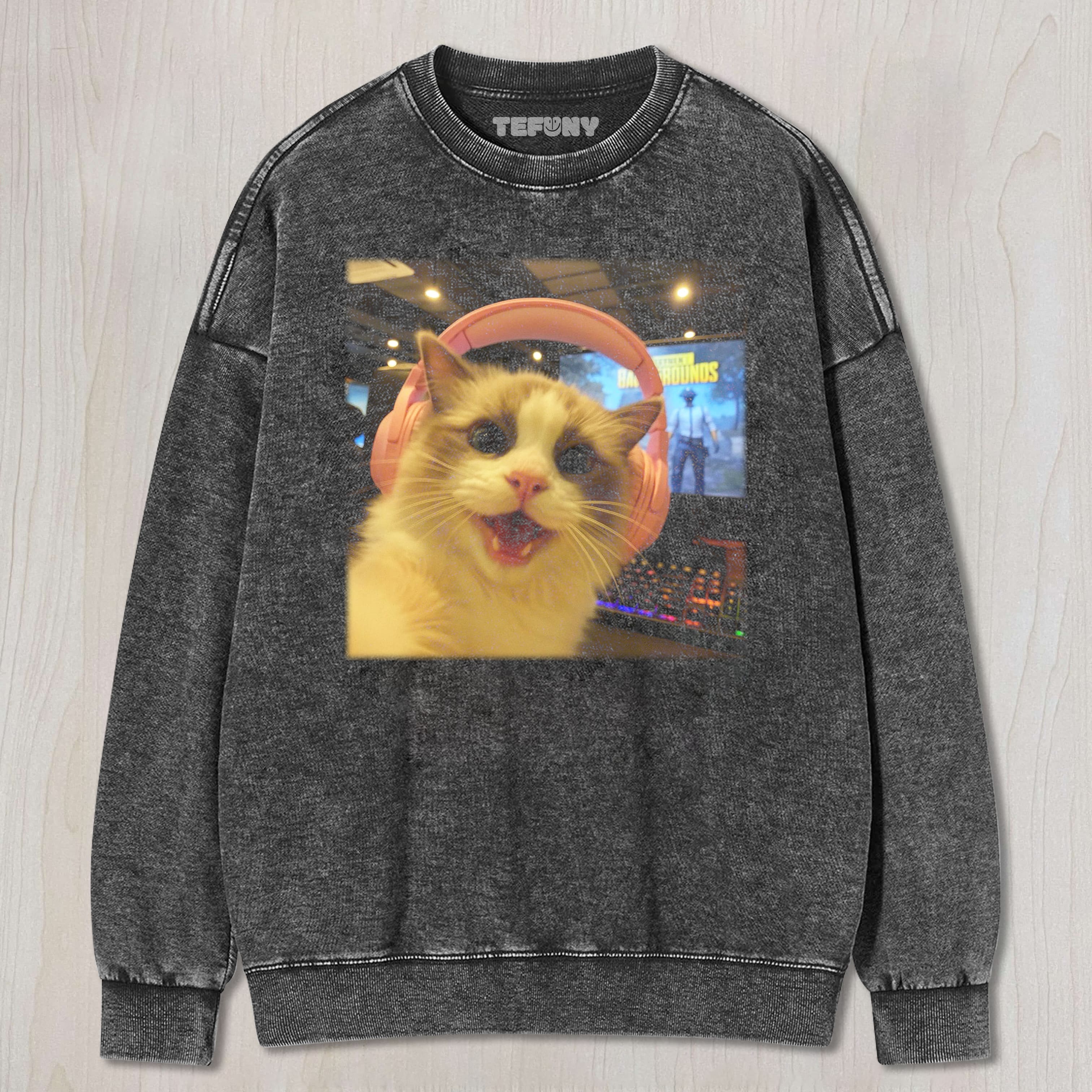 FUNNY C CAT TEE & SWEAT & HOOD