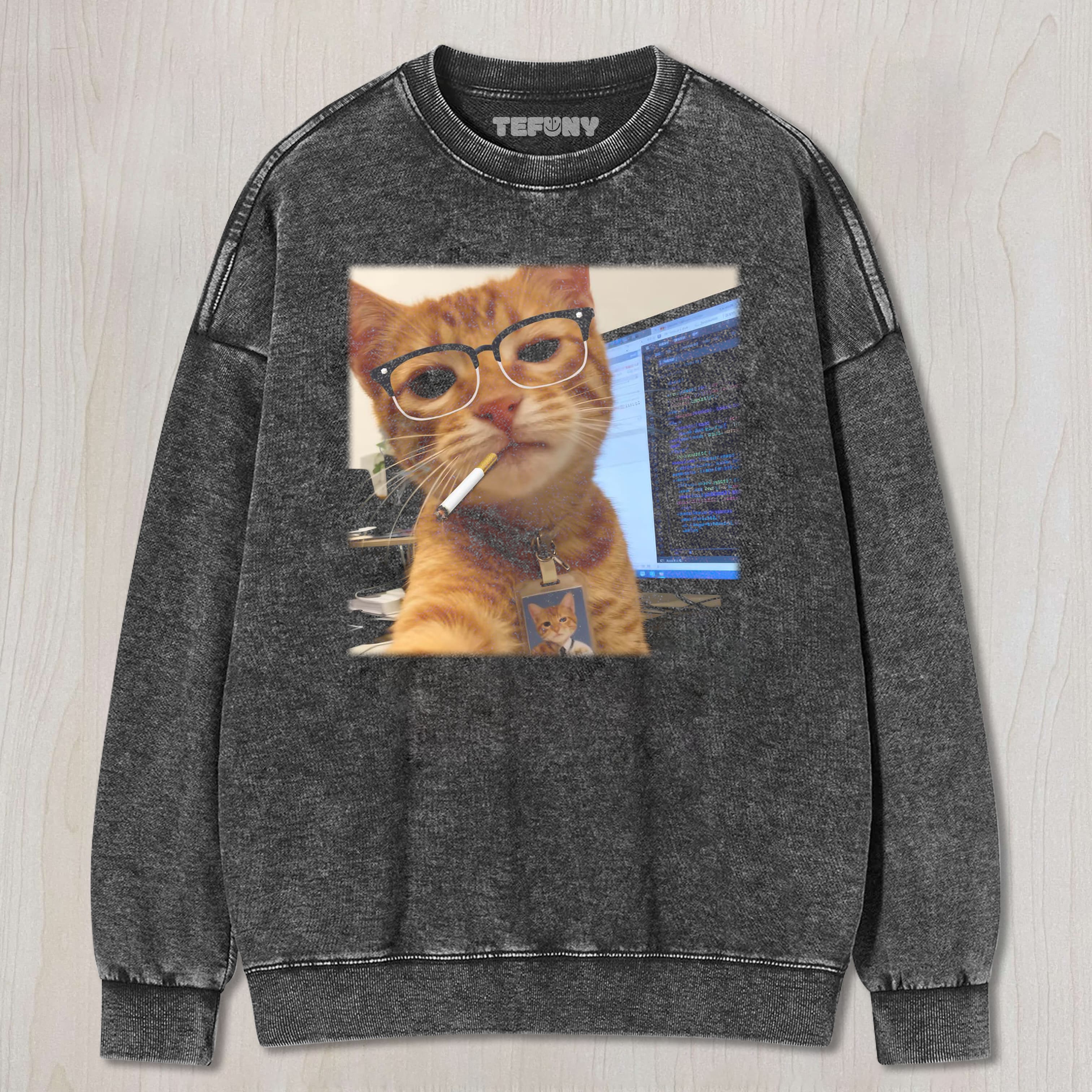 FUNNY C CAT V7 TEE & SWEAT & HOOD