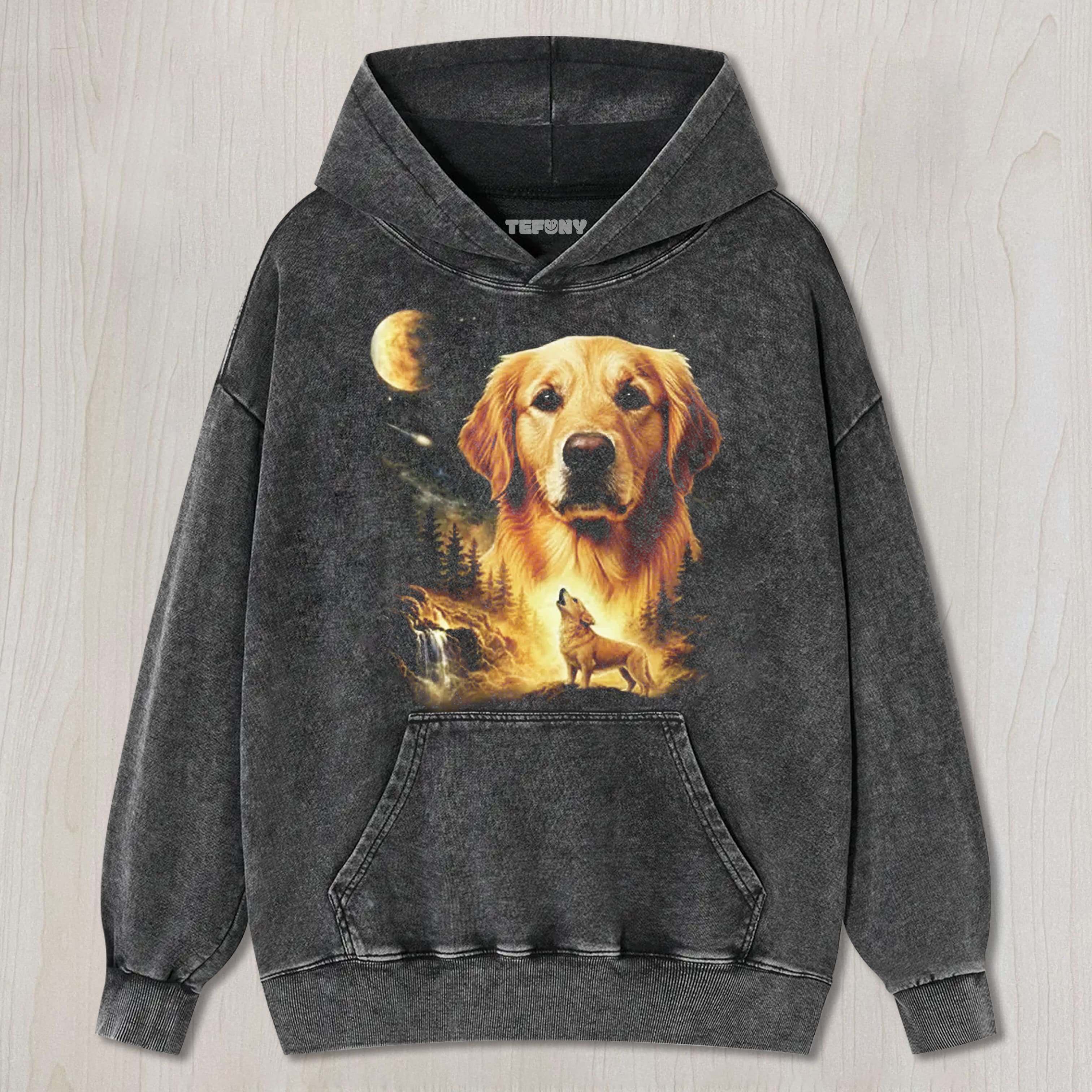FUNNY DOG MOON UNISEX TEE, TANK TOP, LAYERED LS, SWEATSHIRT & HOODIE