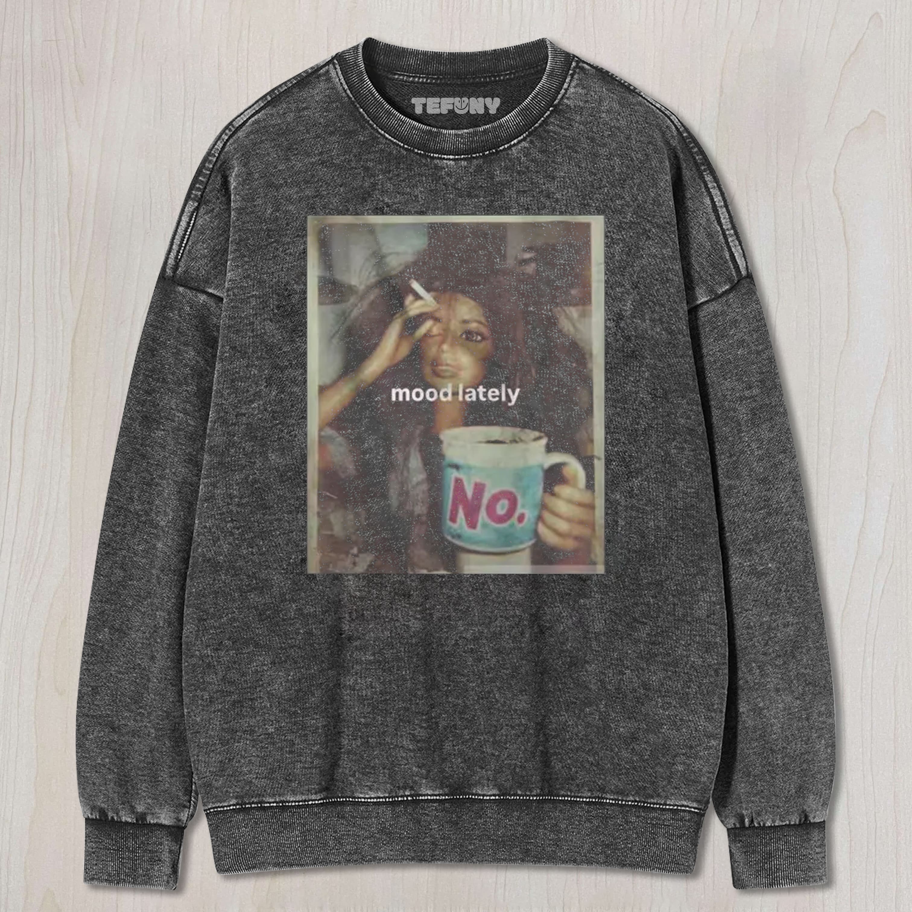 FUNNY DOLL FACE MEME WASHED TEE & SWEAT & HOOD