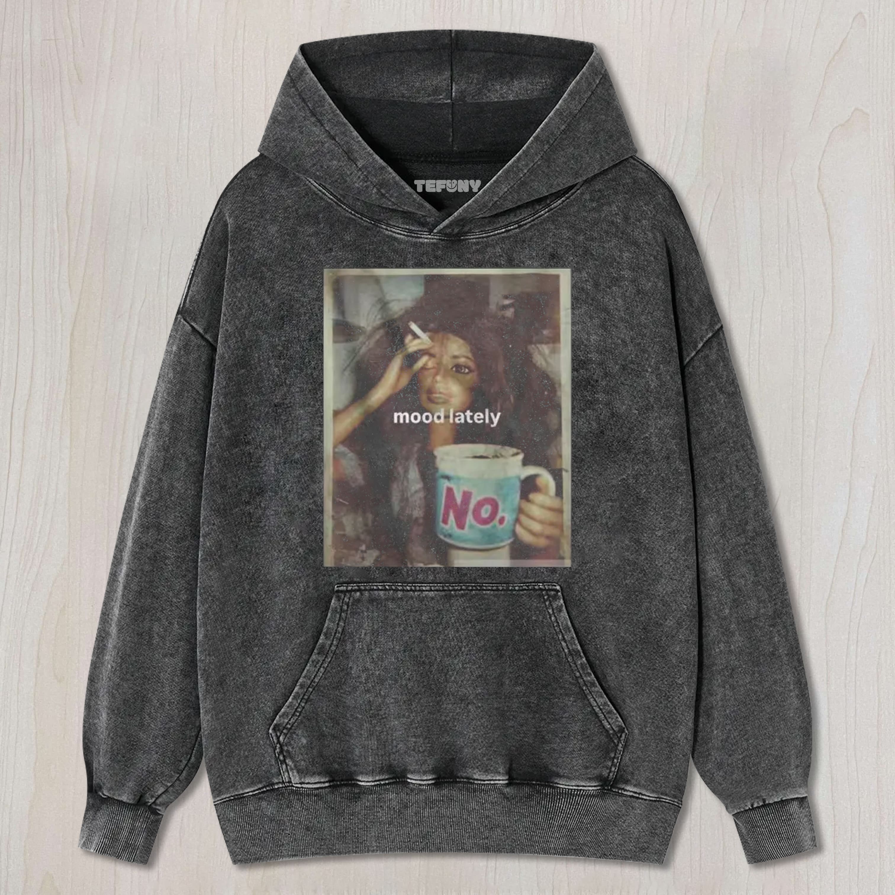 FUNNY DOLL FACE MEME WASHED TEE & SWEAT & HOOD