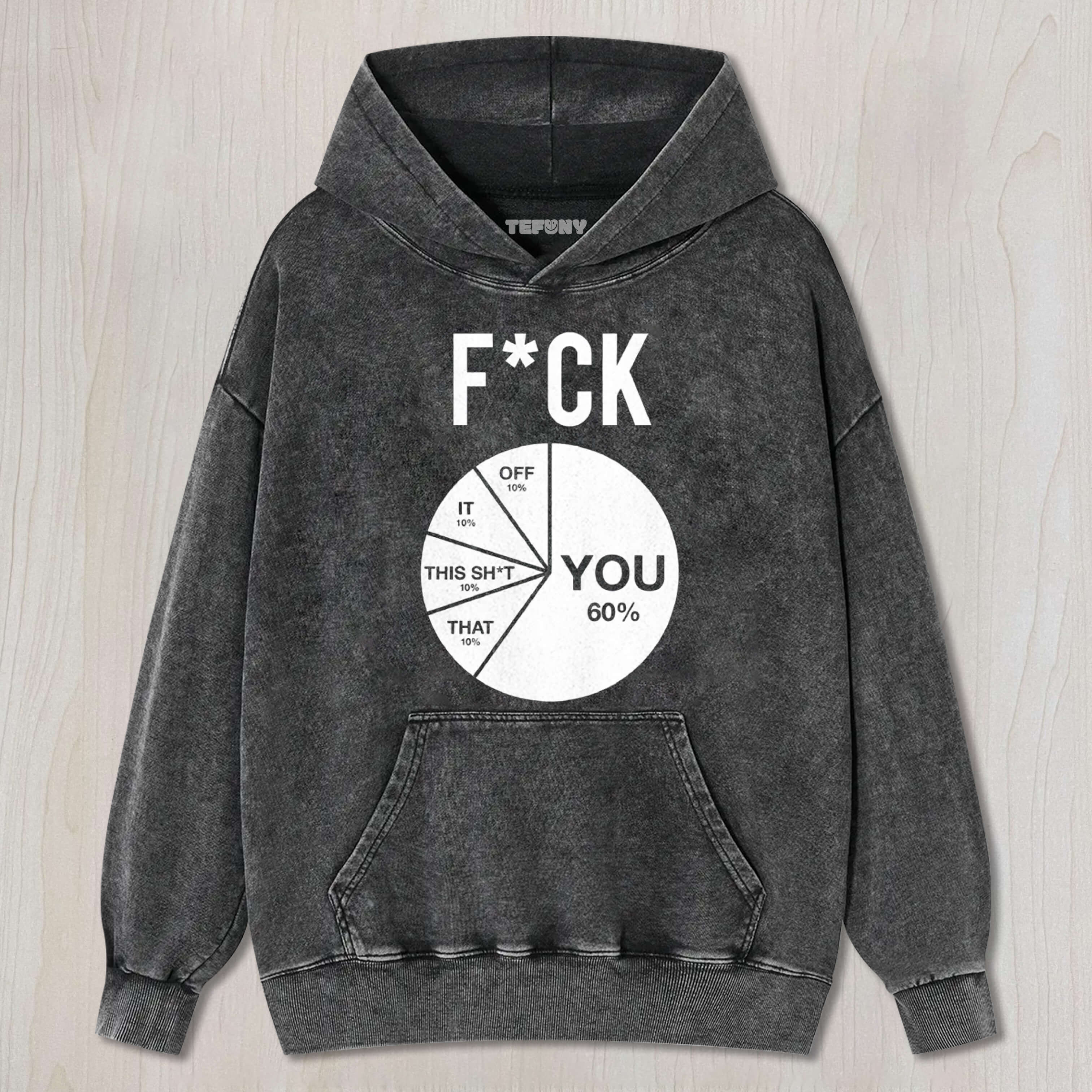 FUNNY F#CK PERCENTAGE TEE & SWEAT & HOOD