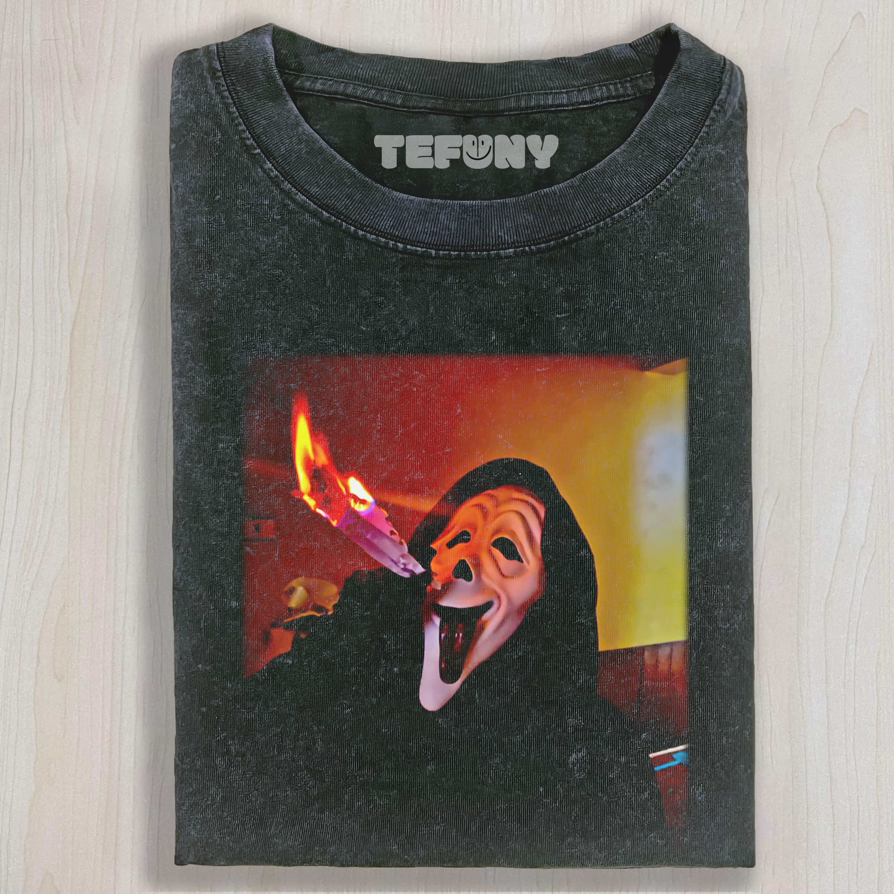 FUNNY GHOST FACE SMOKING TEE & SWEAT & HOOD