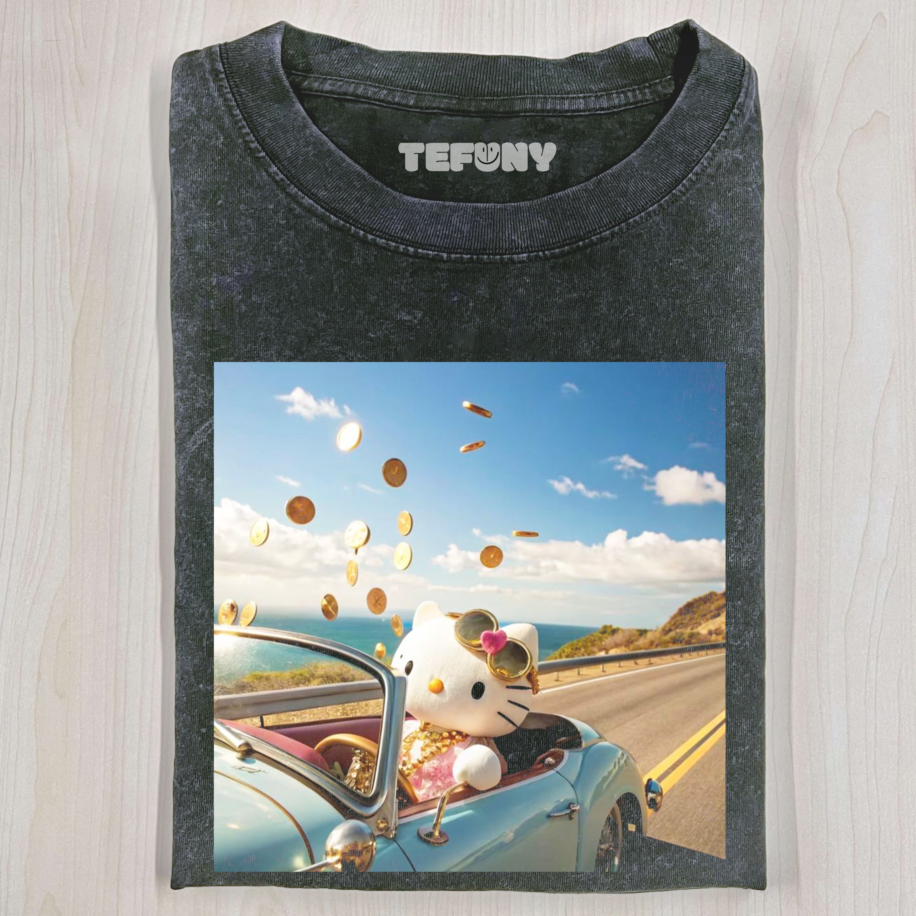 FUNNY HELLO KITTY T-SHIRT V8