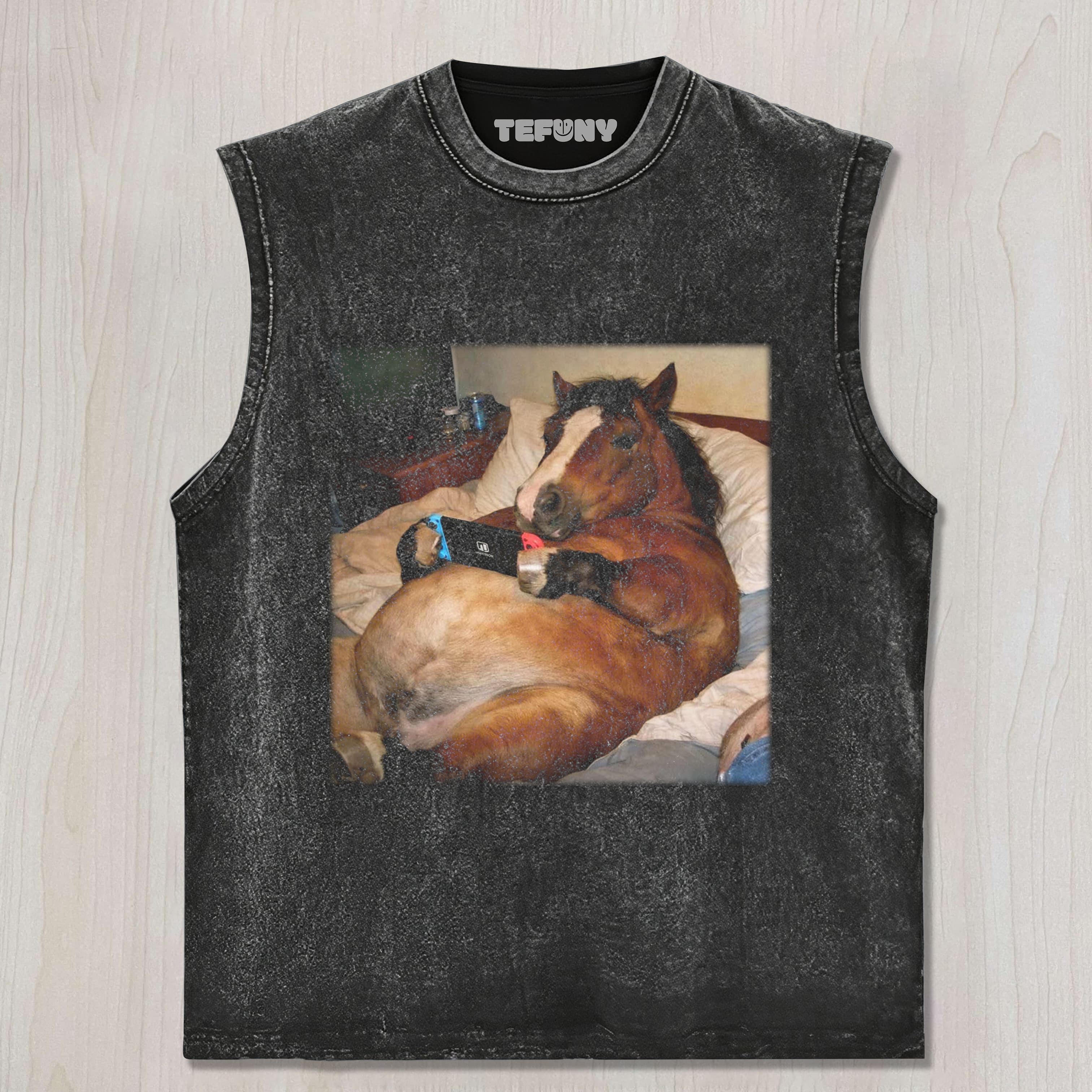 FUNNY HORSE V1 UNISEX TEE, TANK TOP, LAYERED LS, SWEATSHIRT & HOODIE