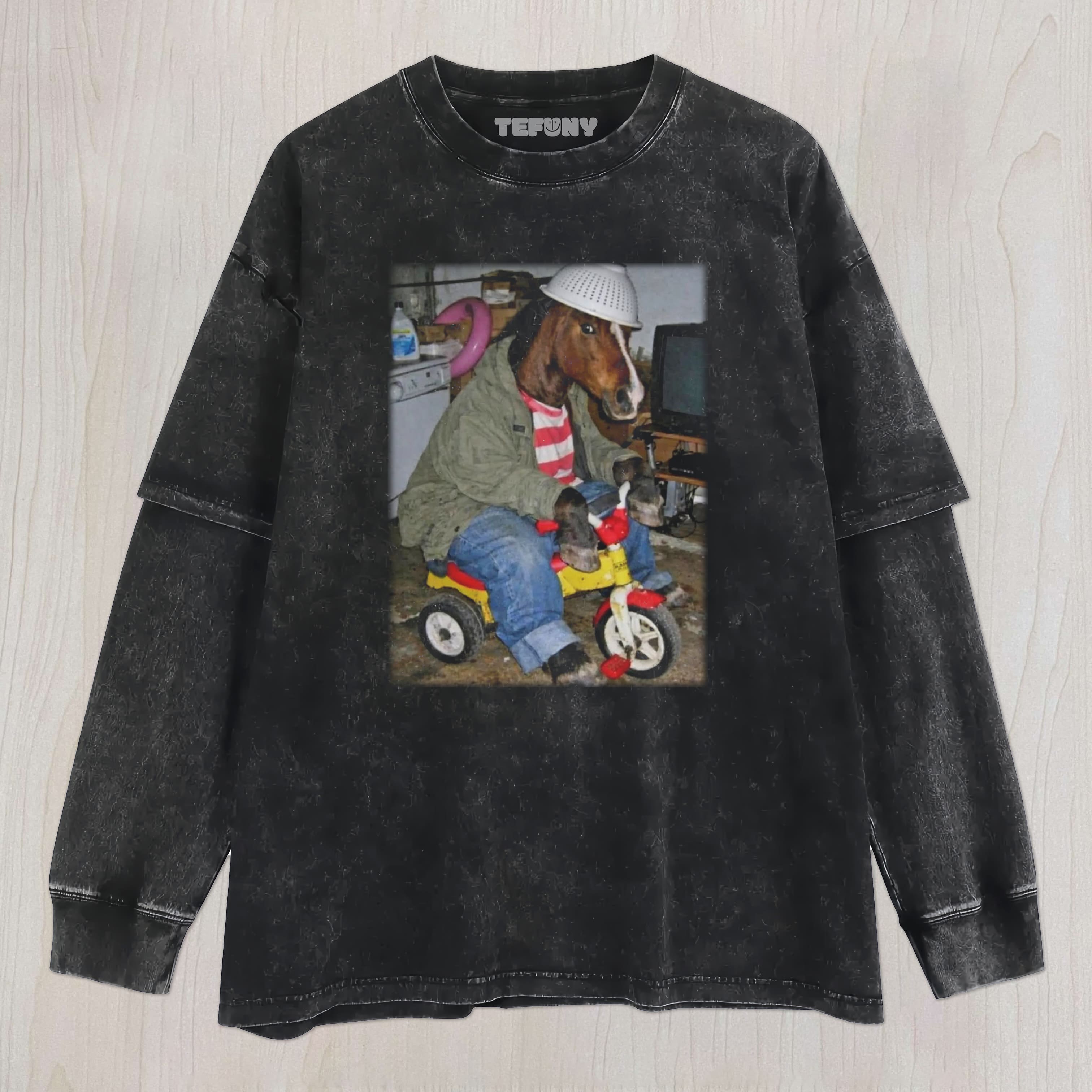 FUNNY HORSE V2 UNISEX TEE, TANK TOP, LAYERED LS, SWEATSHIRT & HOODIE