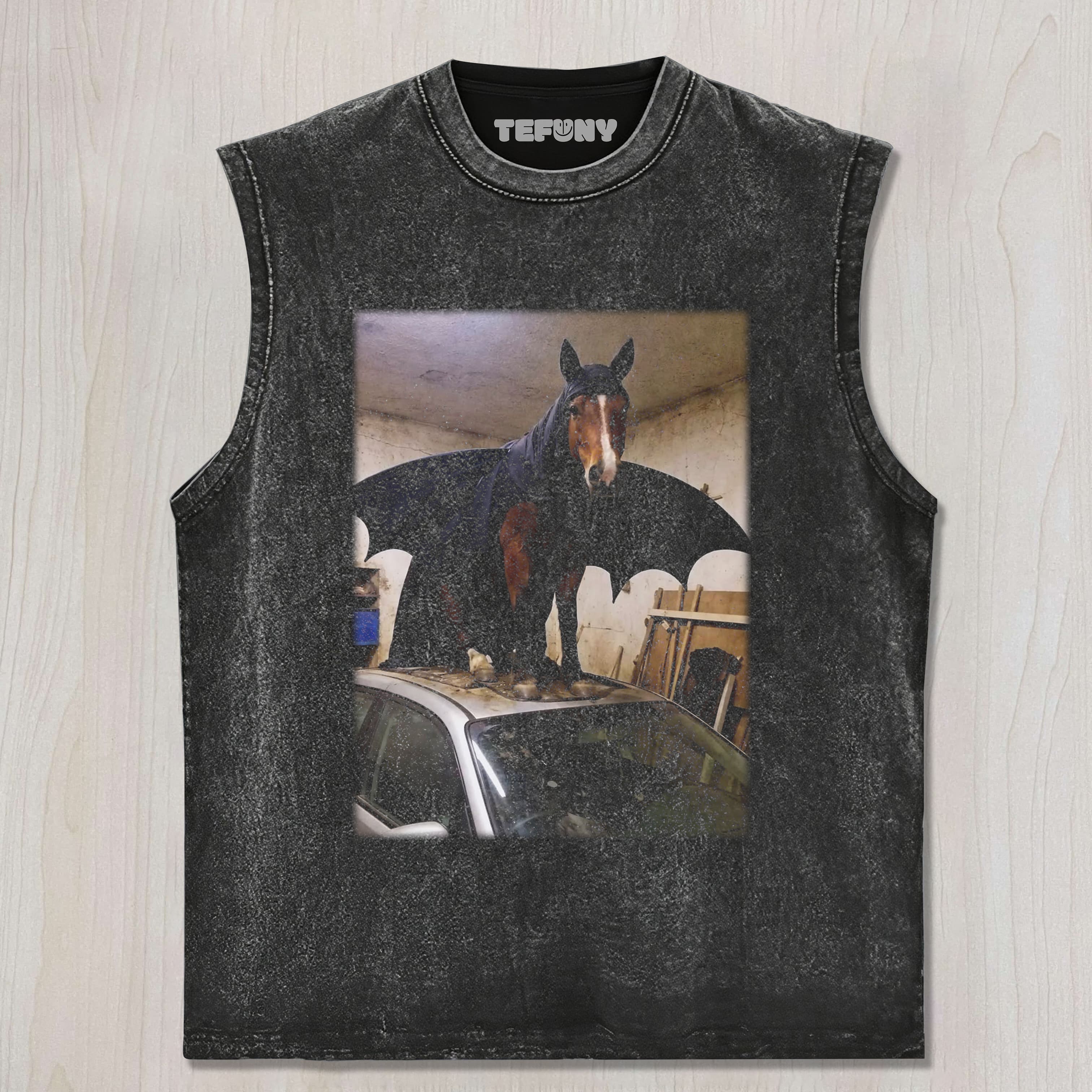 FUNNY HORSE V3 UNISEX TEE, TANK TOP, LAYERED LS, SWEATSHIRT & HOODIE