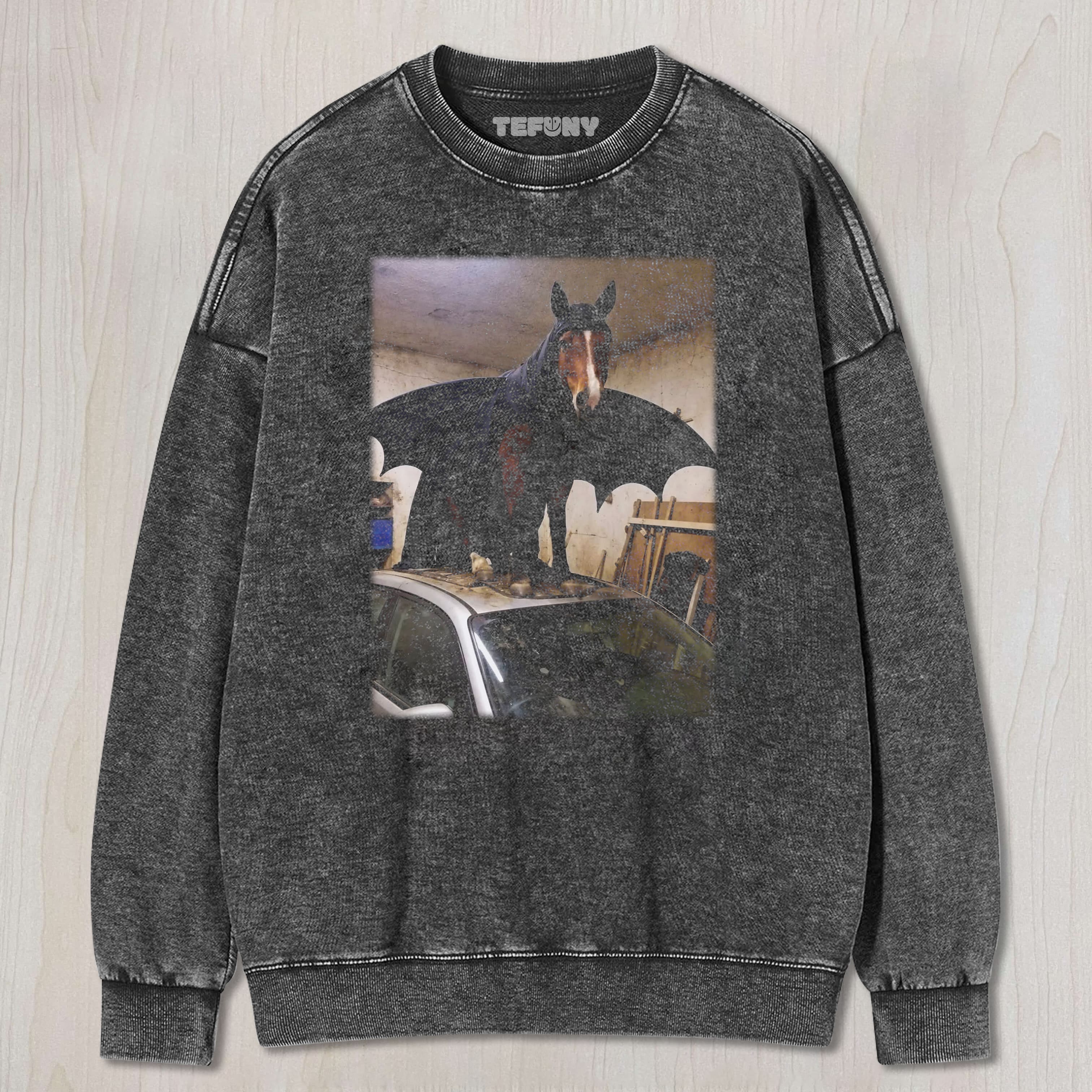 FUNNY HORSE V3 UNISEX TEE, TANK TOP, LAYERED LS, SWEATSHIRT & HOODIE