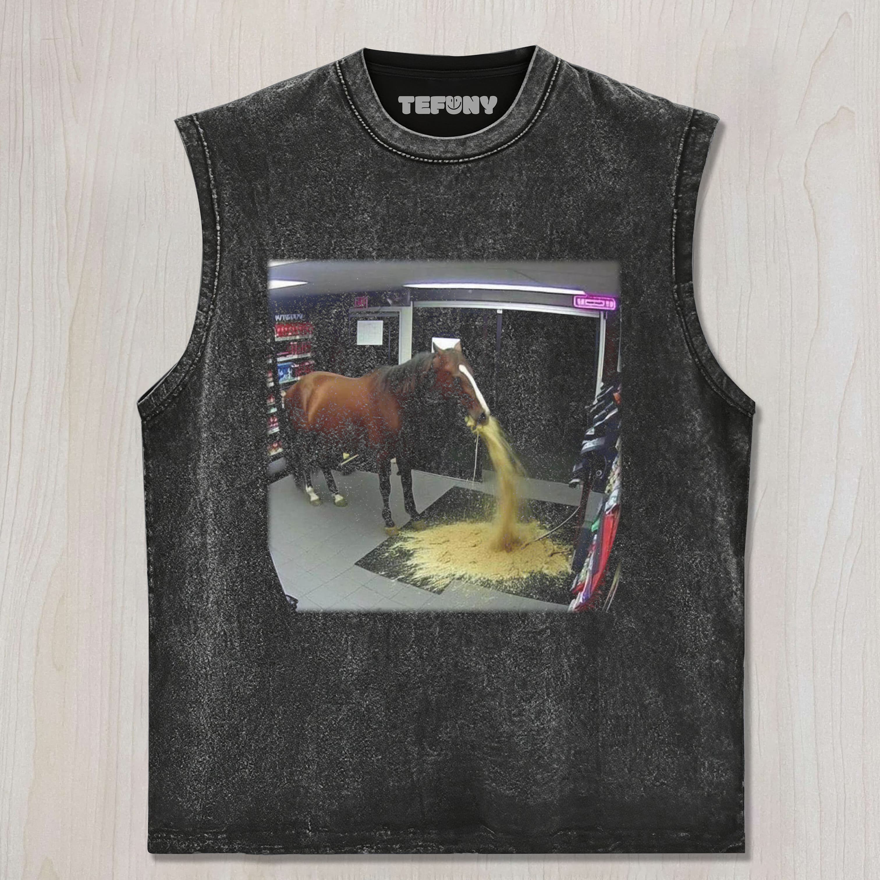 FUNNY HORSE V4 UNISEX TEE, TANK TOP, LAYERED LS, SWEATSHIRT & HOODIE