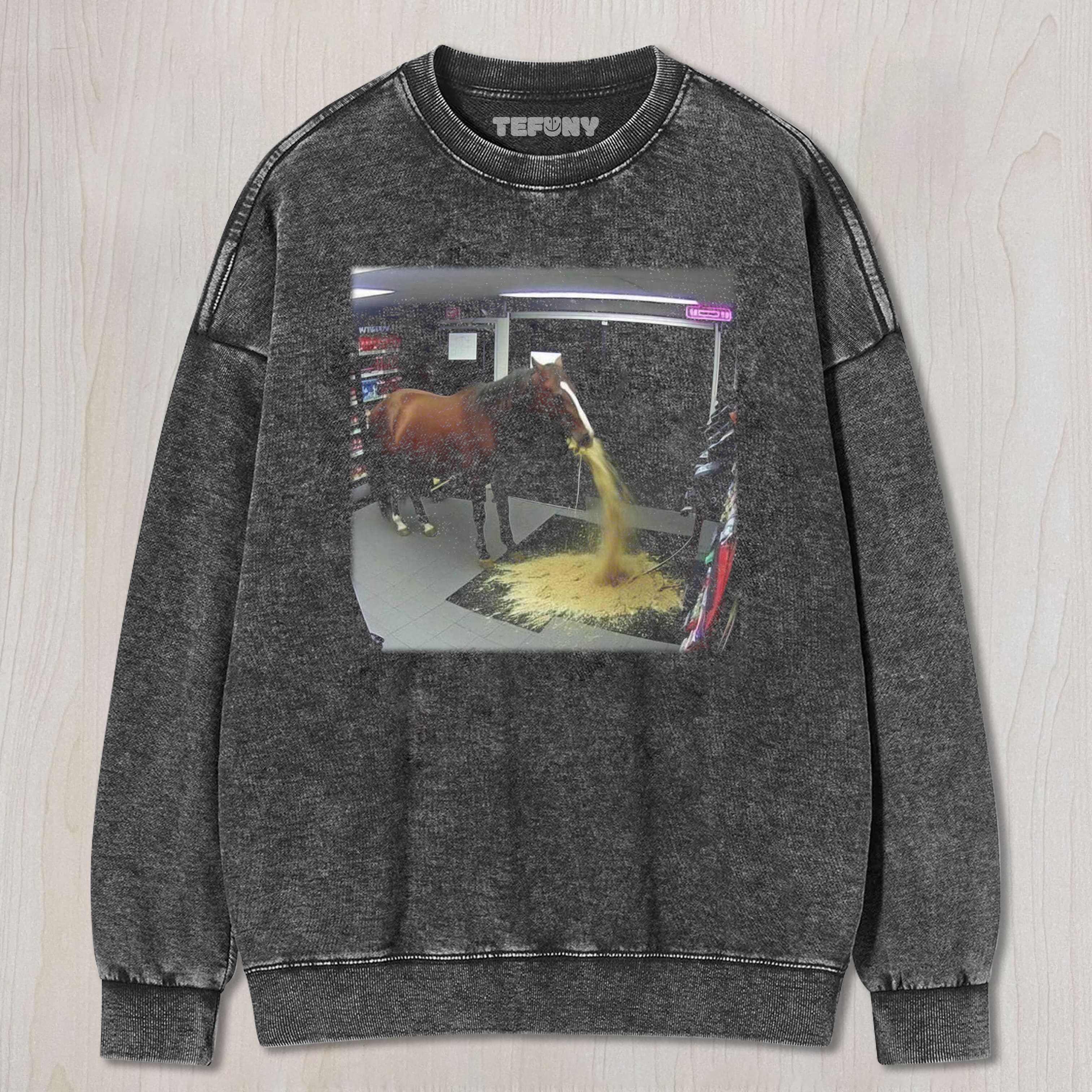 FUNNY HORSE V4 UNISEX TEE, TANK TOP, LAYERED LS, SWEATSHIRT & HOODIE