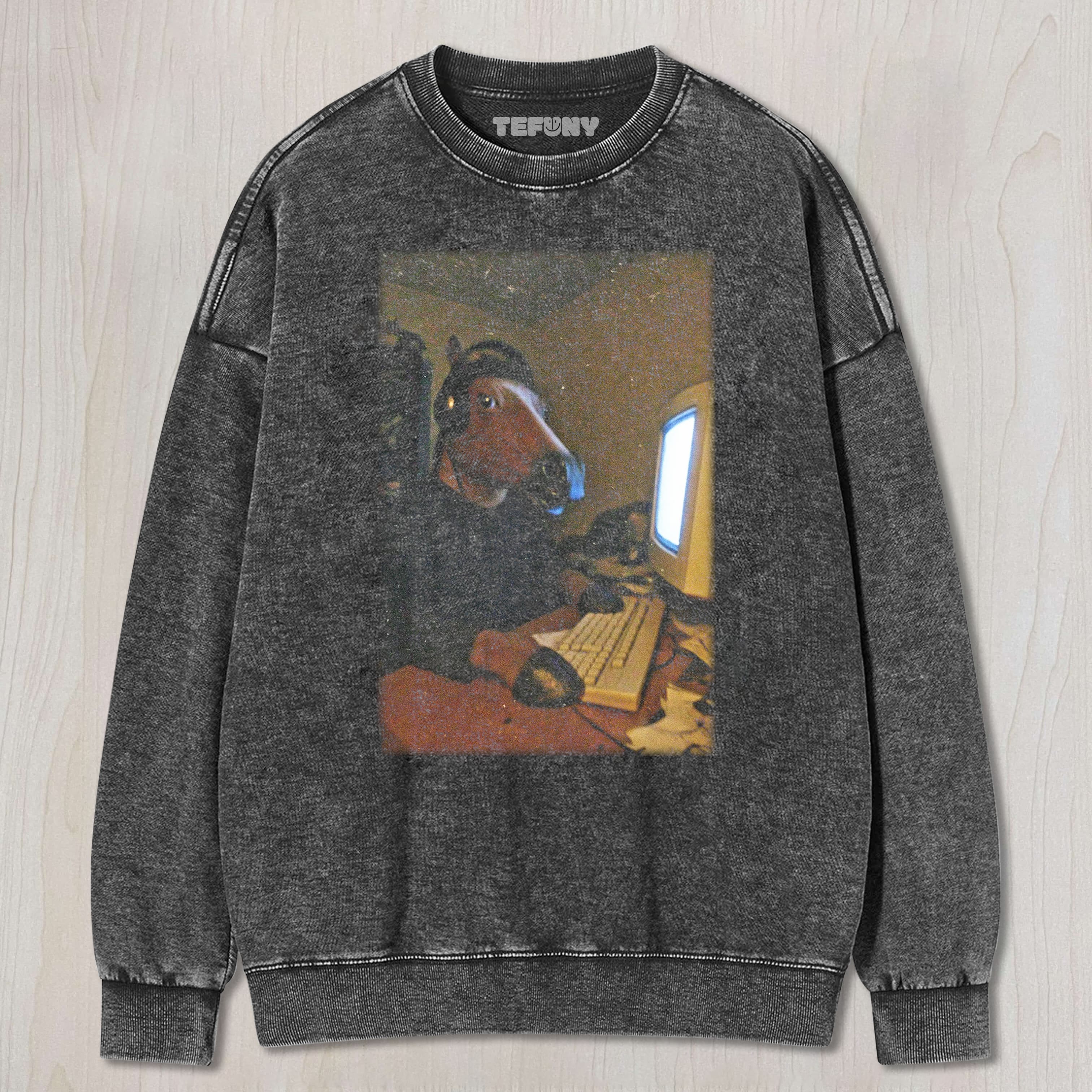 FUNNY HORSE V6 UNISEX TEE, TANK TOP, LAYERED LS, SWEATSHIRT & HOODIE