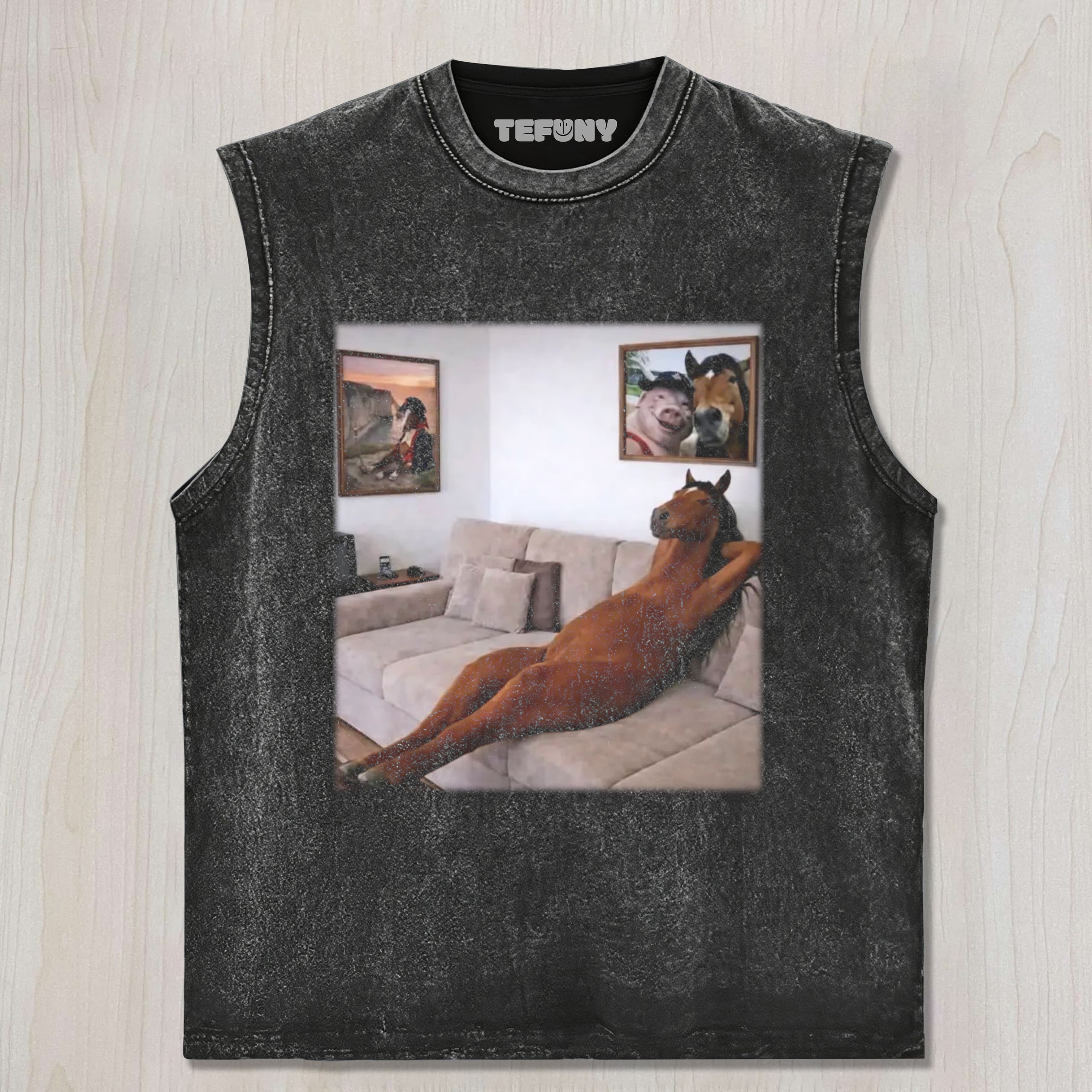 FUNNY HORSE V9 UNISEX TEE, TANK TOP, LAYERED LS, SWEATSHIRT & HOODIE