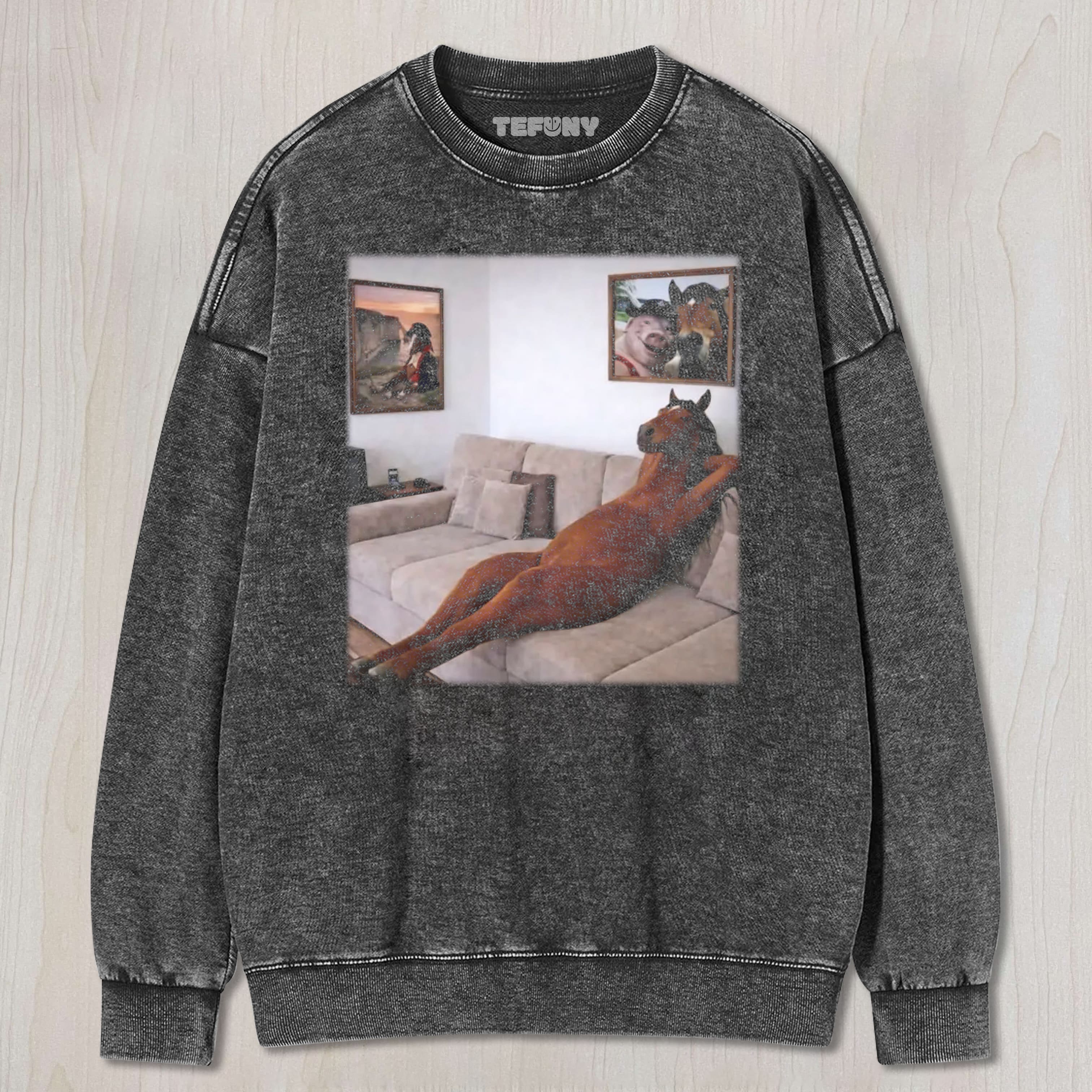 FUNNY HORSE V9 UNISEX TEE, TANK TOP, LAYERED LS, SWEATSHIRT & HOODIE