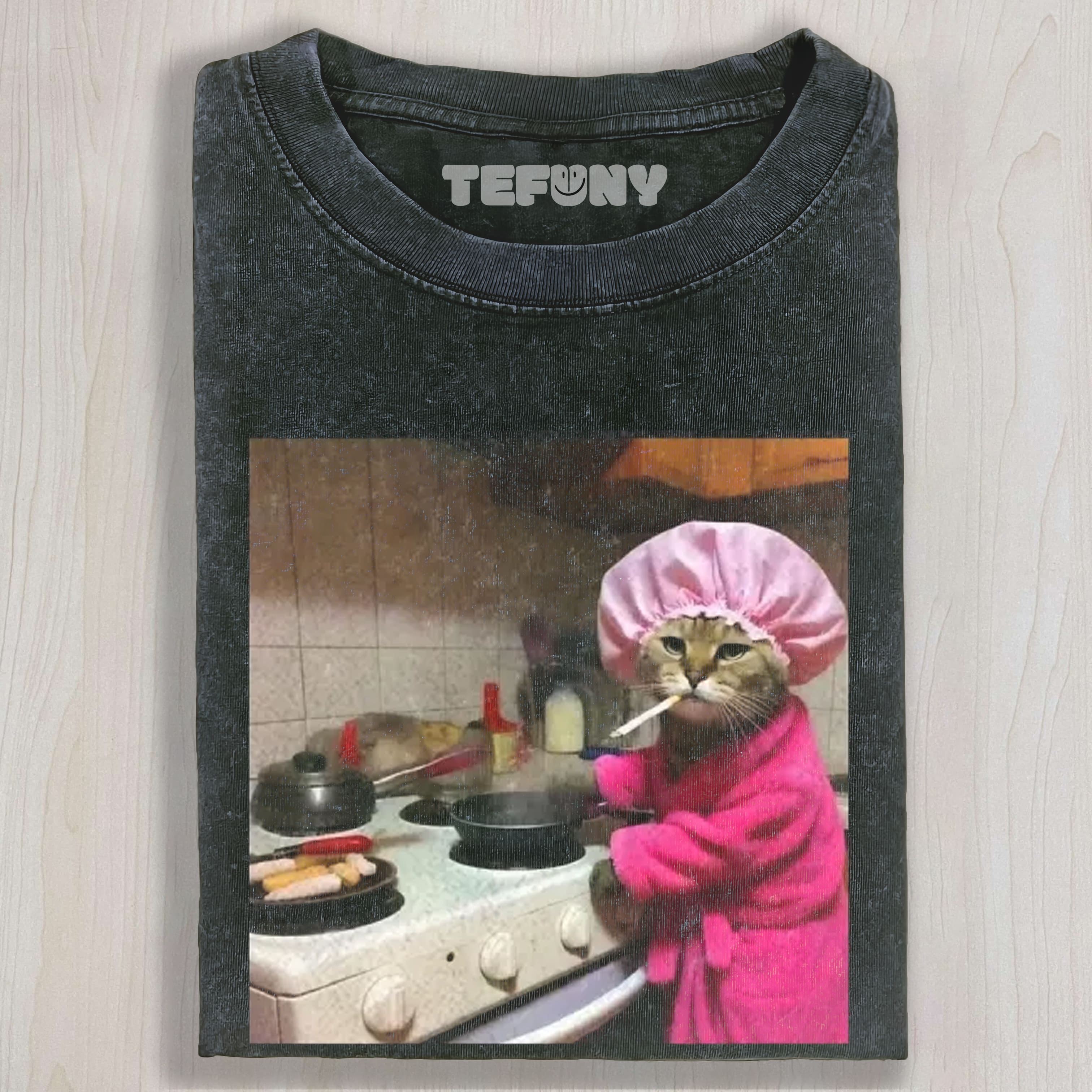 FUNNY KITCHEN CAT MEME TEE & SWEAT & HOOD
