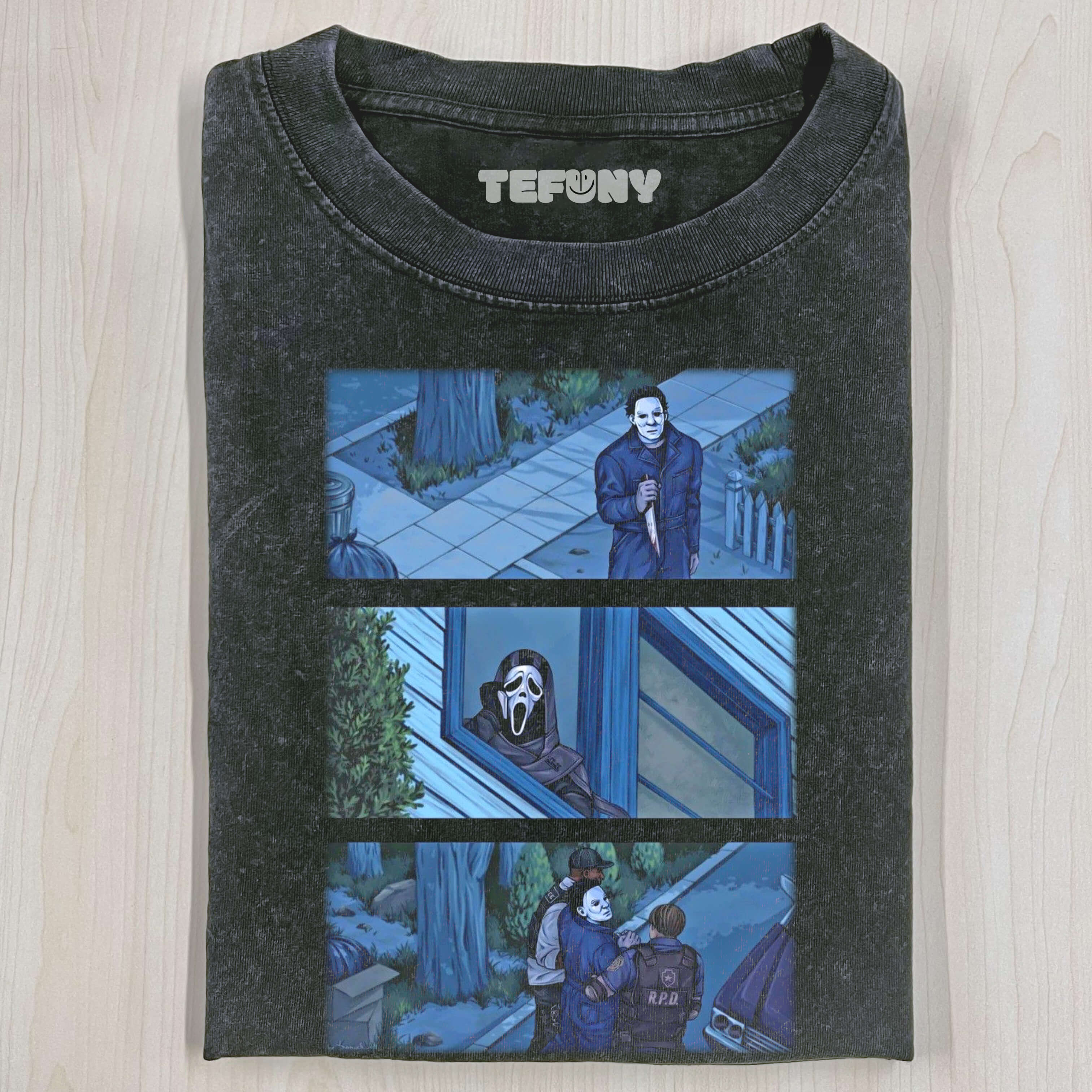 FUNNY MICHAEL AND SCREAM T-SHIRT