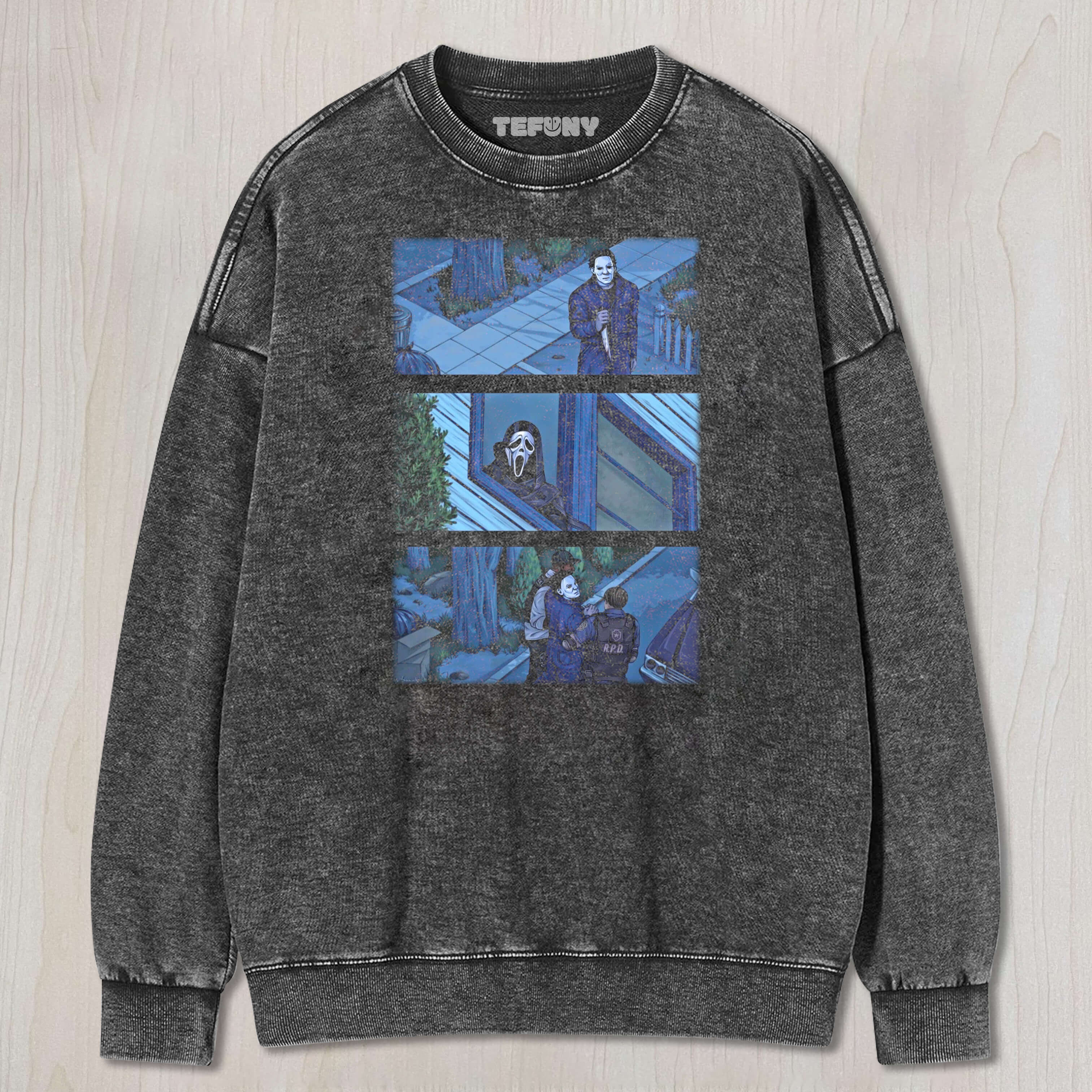 FUNNY MICHAEL AND SCREAM T-SHIRT