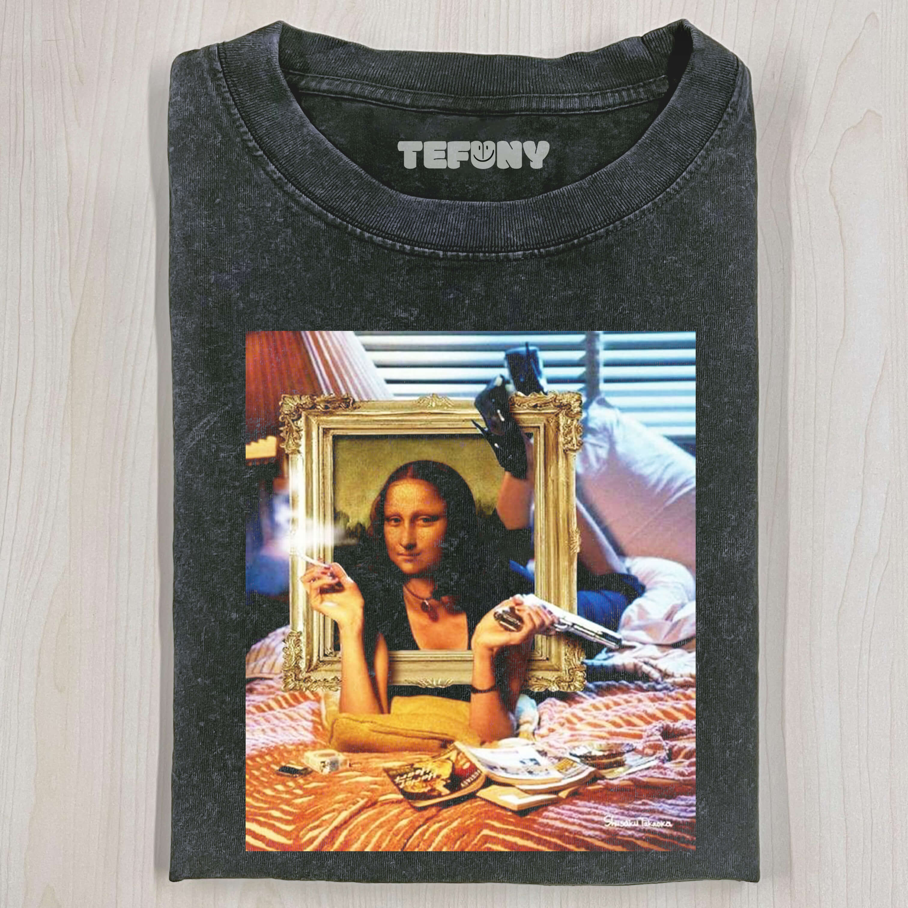 FUNNY MONA LISA T-SHIRT V1