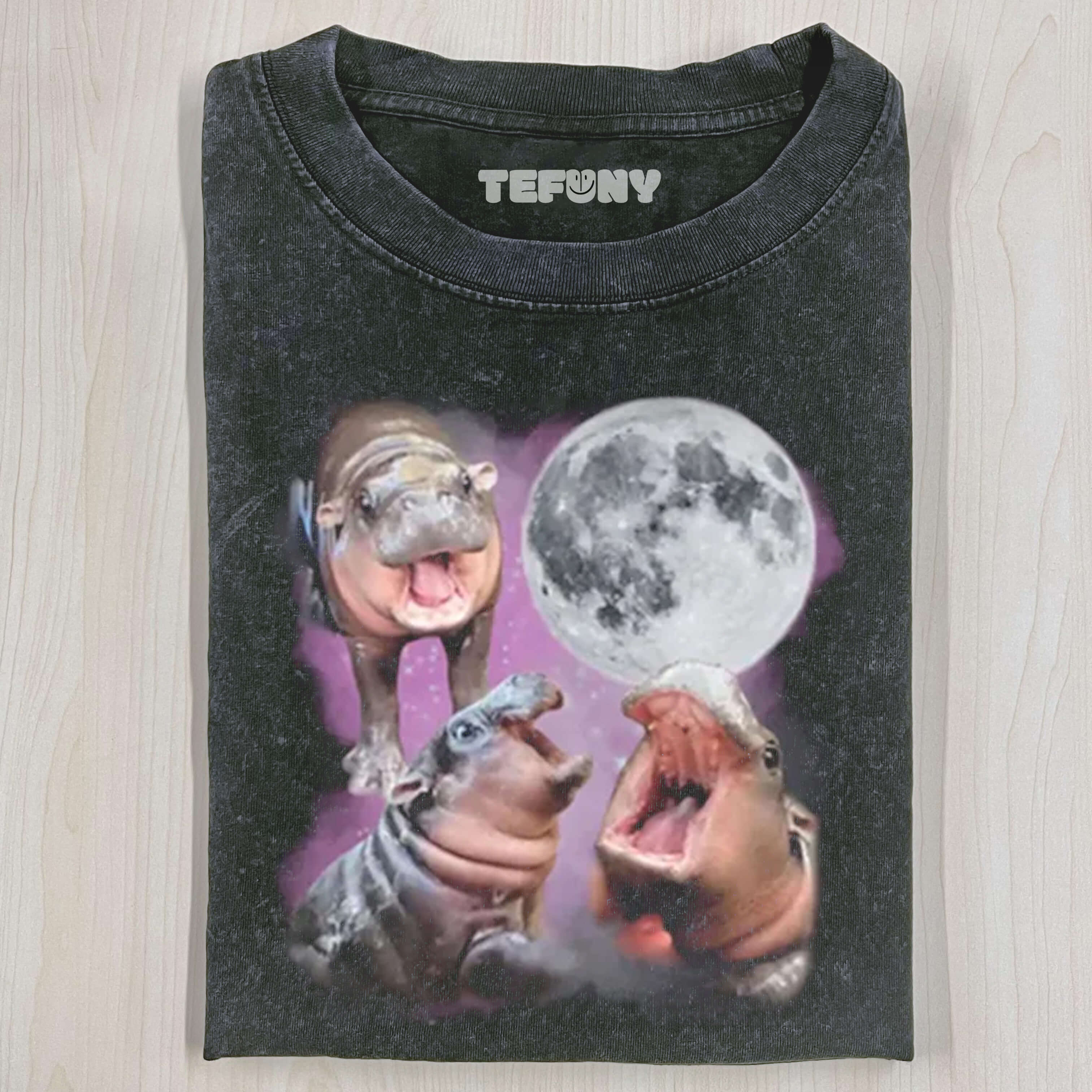 FUNNY MOO DENG HIPPO T-SHIRT