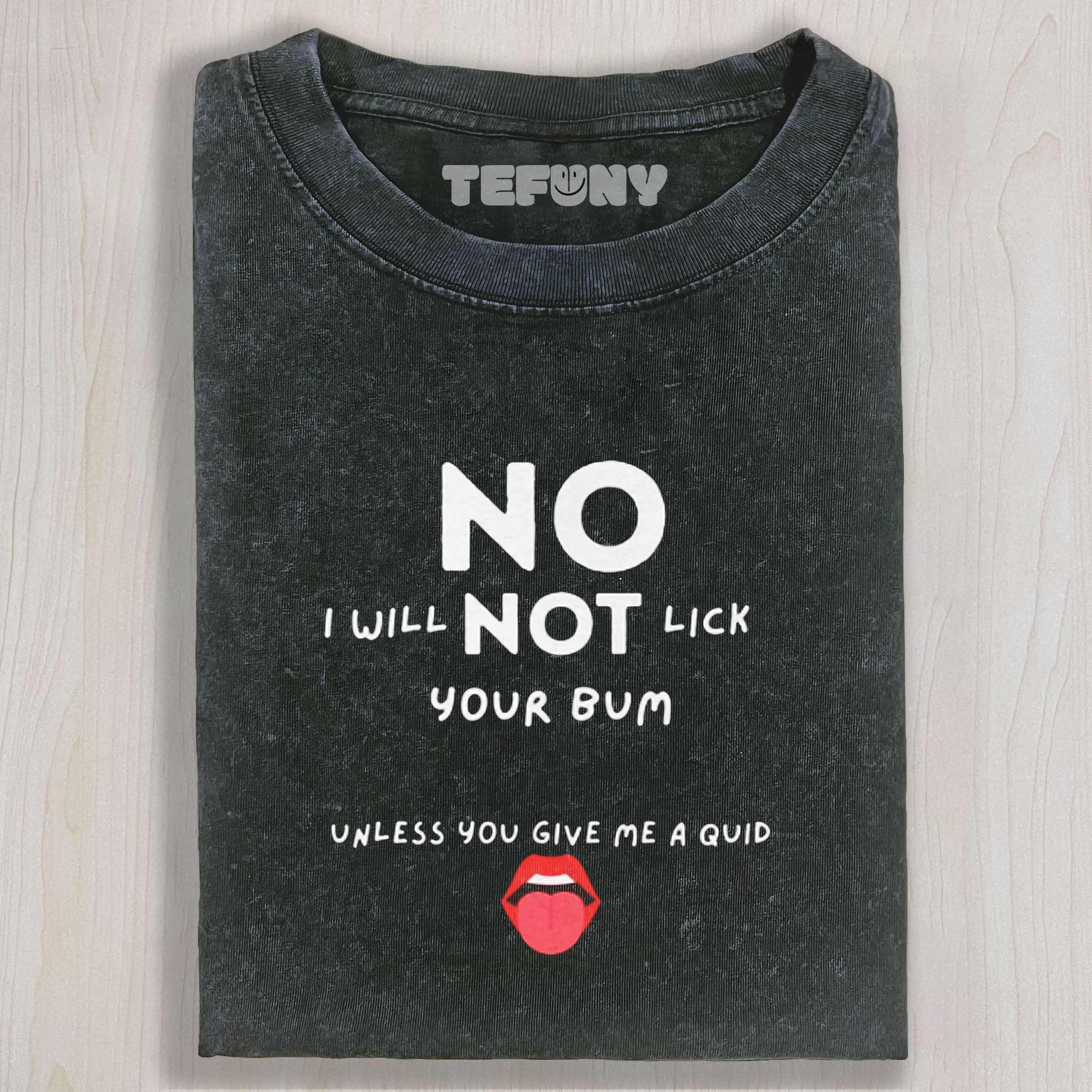 FUNNY 'NO LICK' GRAPHIC TEE & SWEAT & HOOD