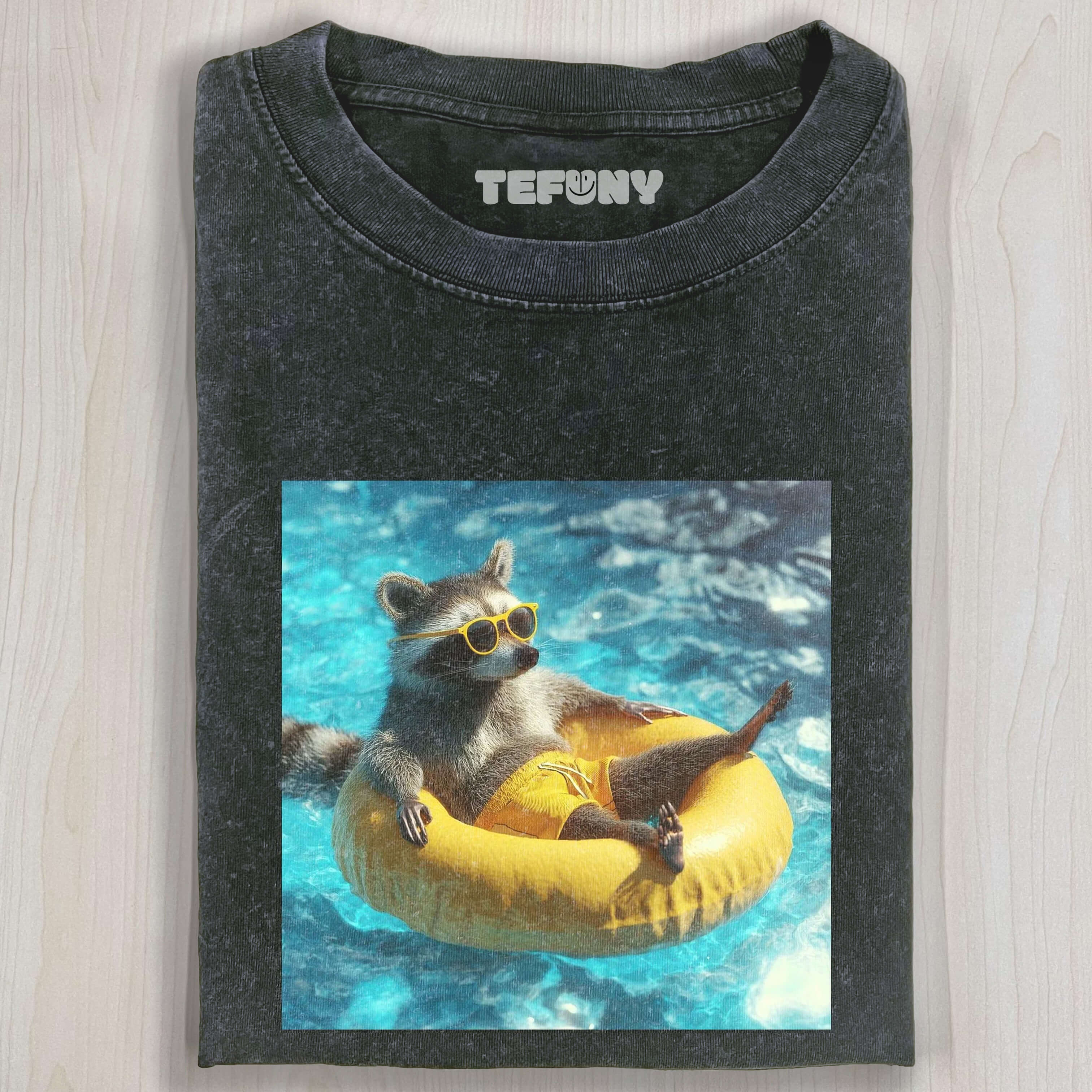 FUNNY RACCOON V10 T-SHIRT