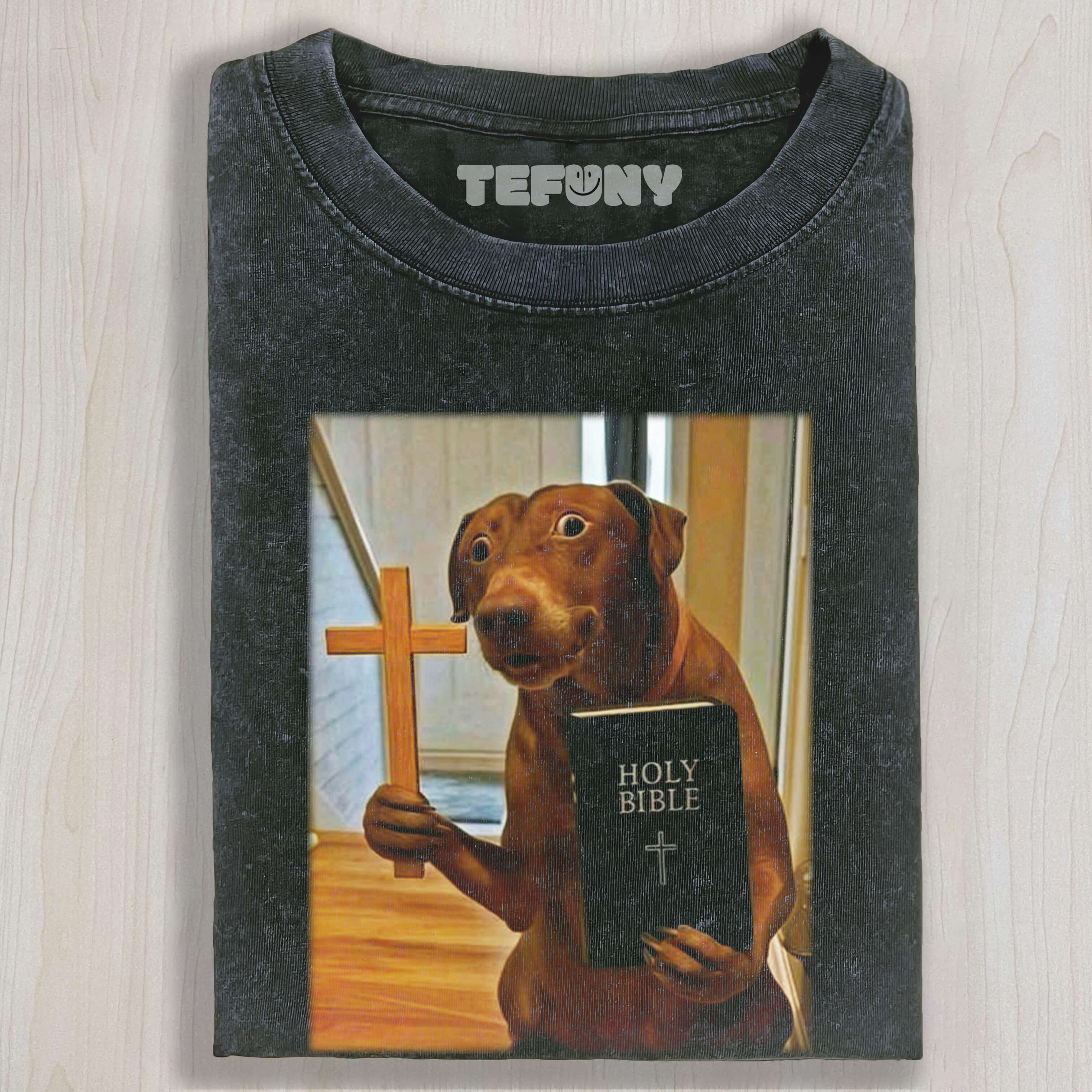 FUNNY RELIGIOUS DOG T-SHIRT
