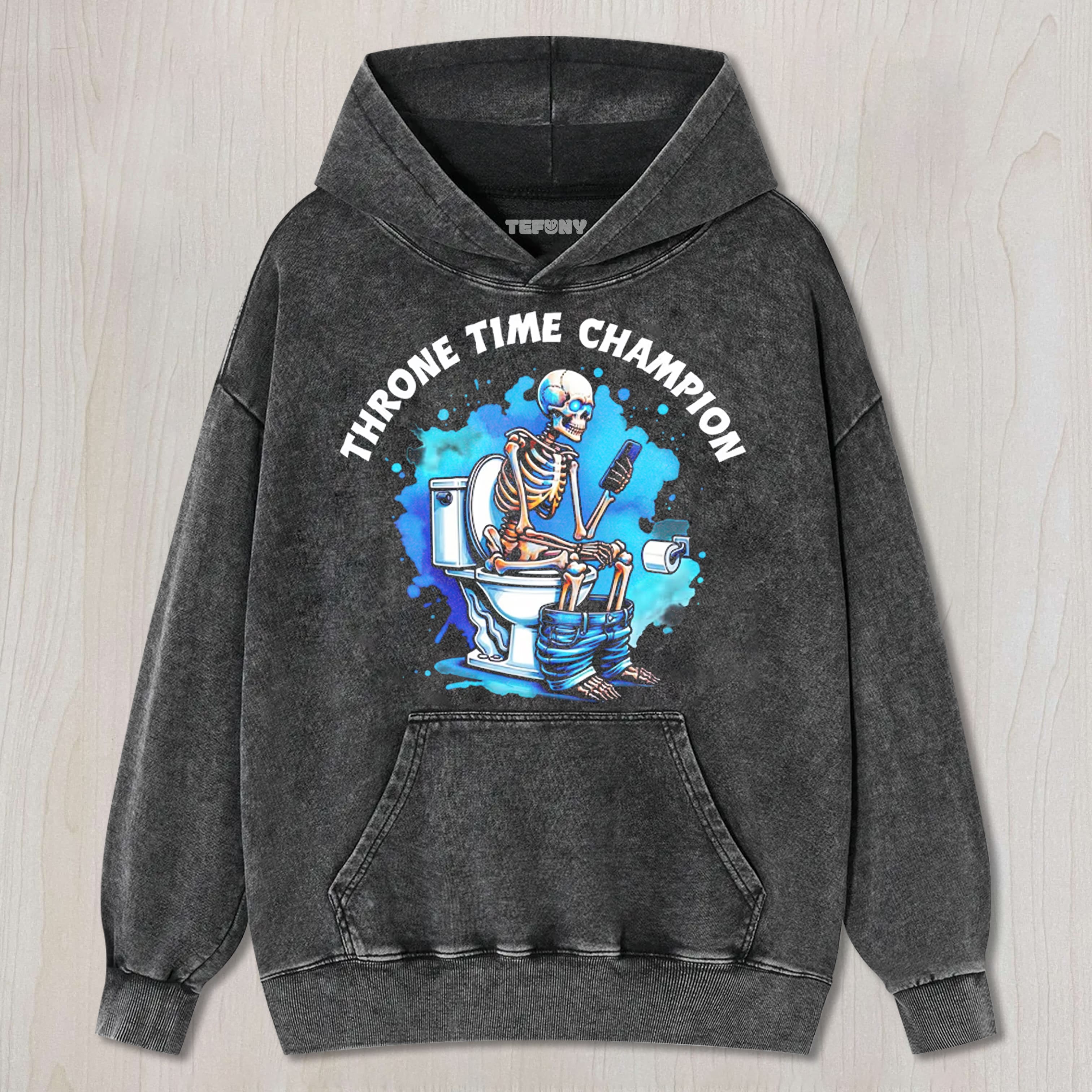 FUNNY SKELETON ON TOILET TEE & SWEAT & HOOD