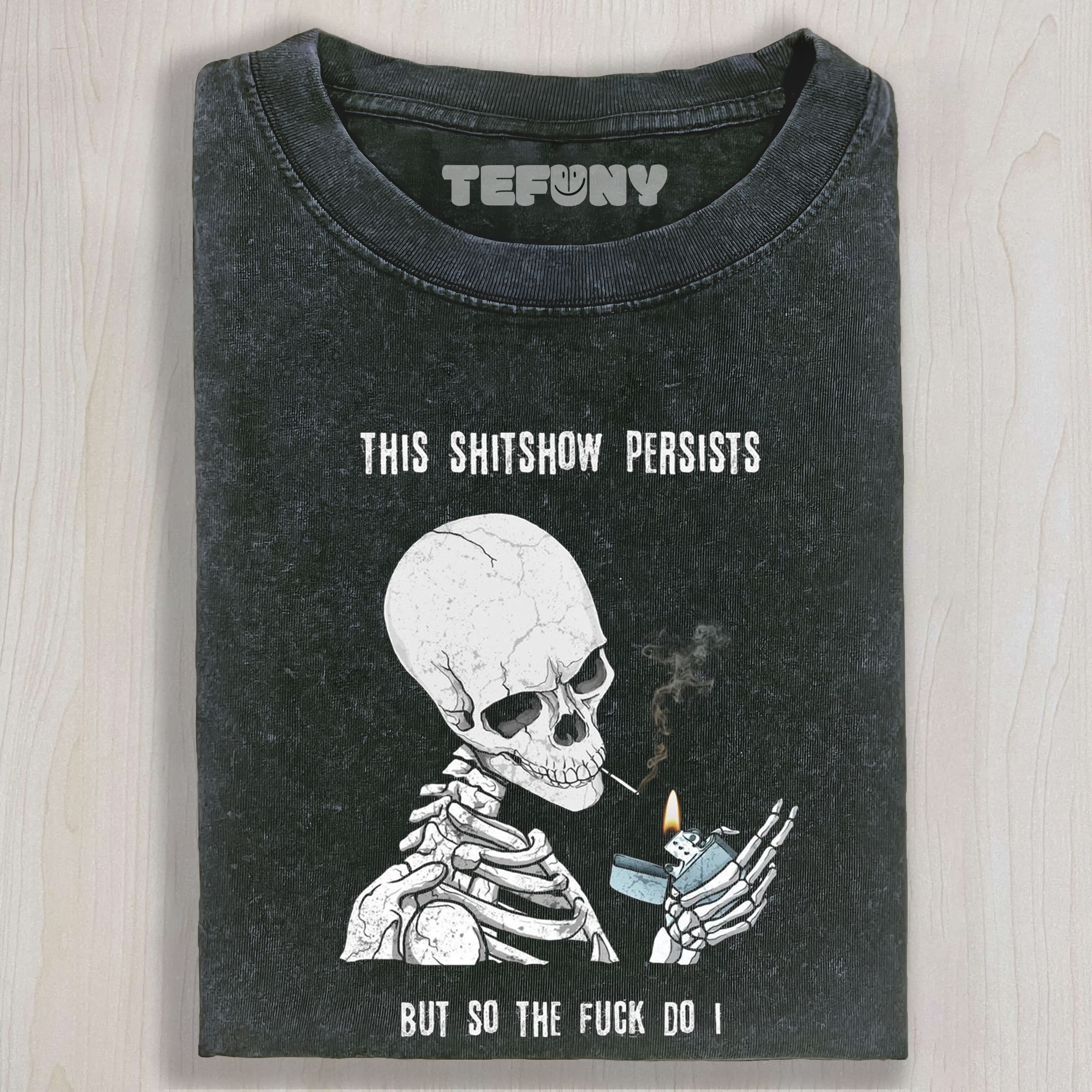FUNNY SKULL MEME UNISEX TEE, TANK TOP, LAYERED LS, SWEATSHIRT & HOODIE