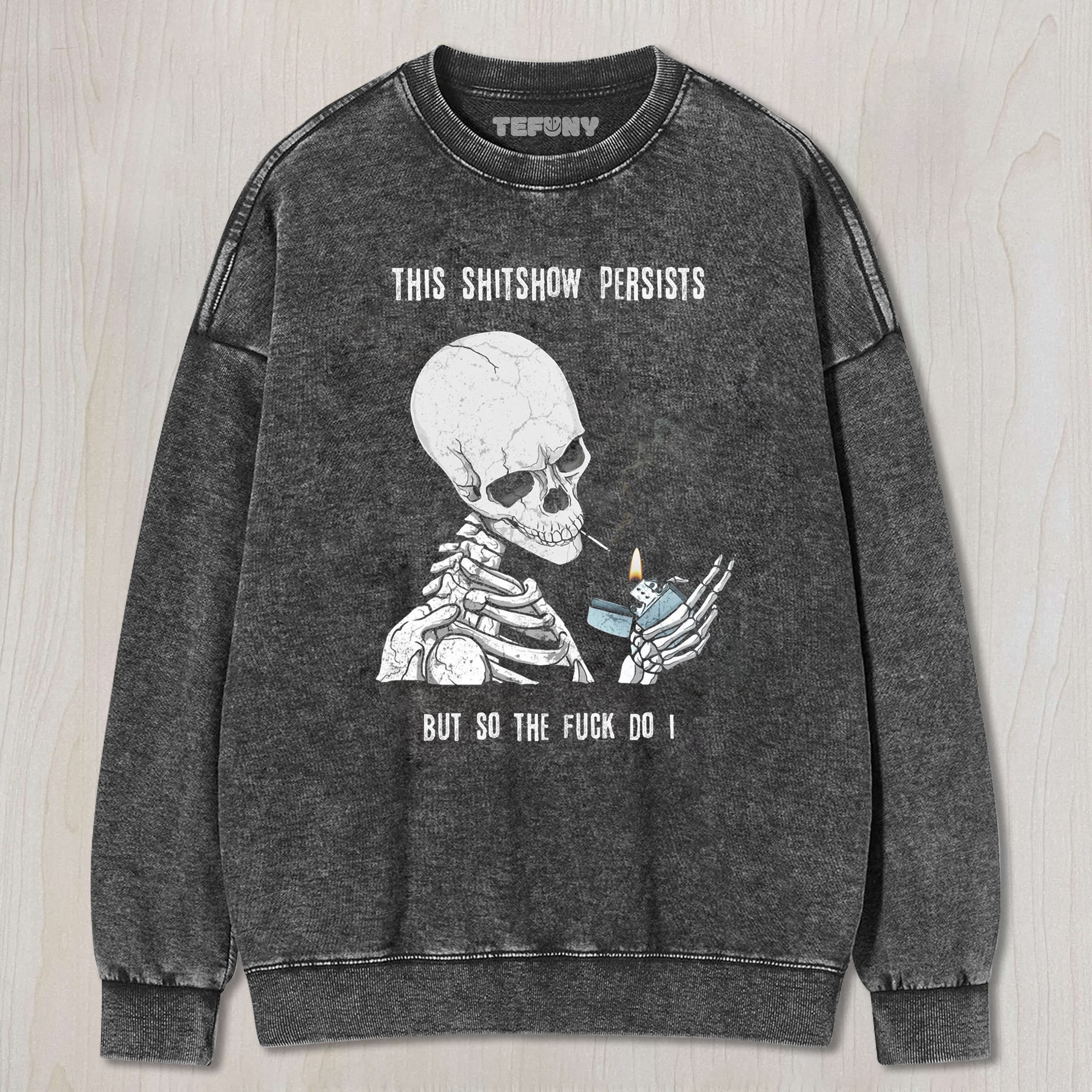 FUNNY SKULL MEME UNISEX TEE, TANK TOP, LAYERED LS, SWEATSHIRT & HOODIE