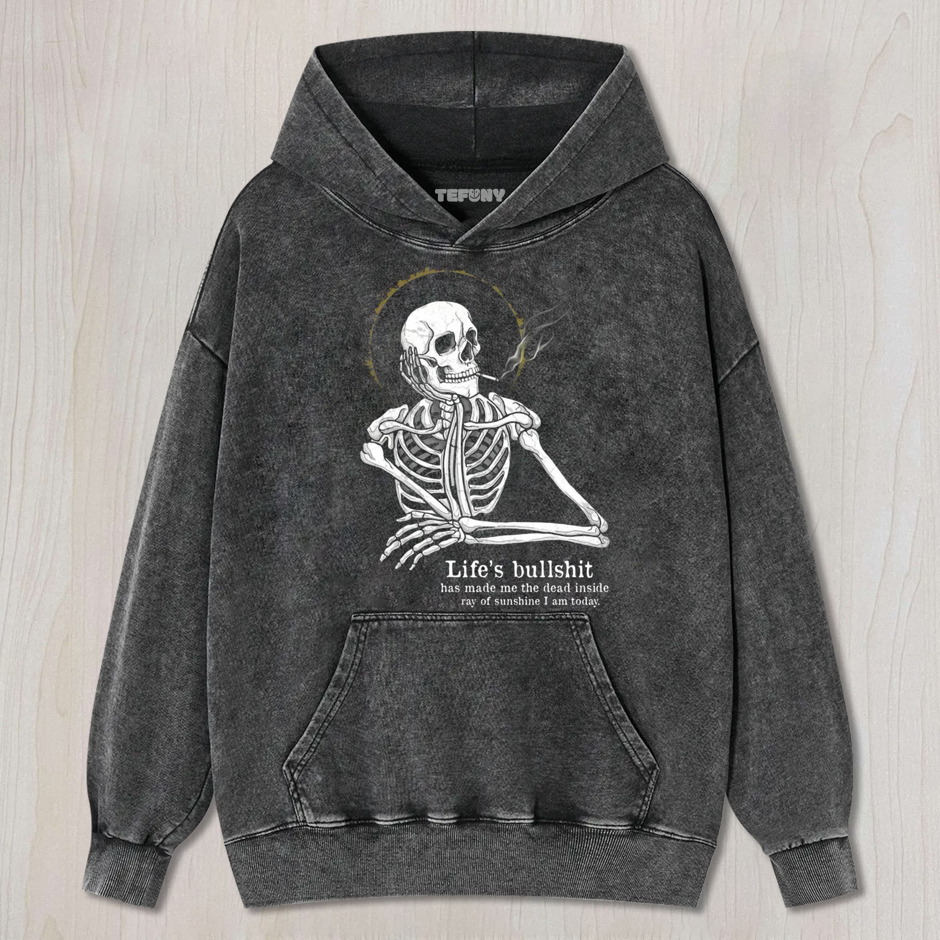 FUNNY SKULL MEME V1 UNISEX TEE, TANK TOP, LAYERED LS, SWEATSHIRT & HOODIE
