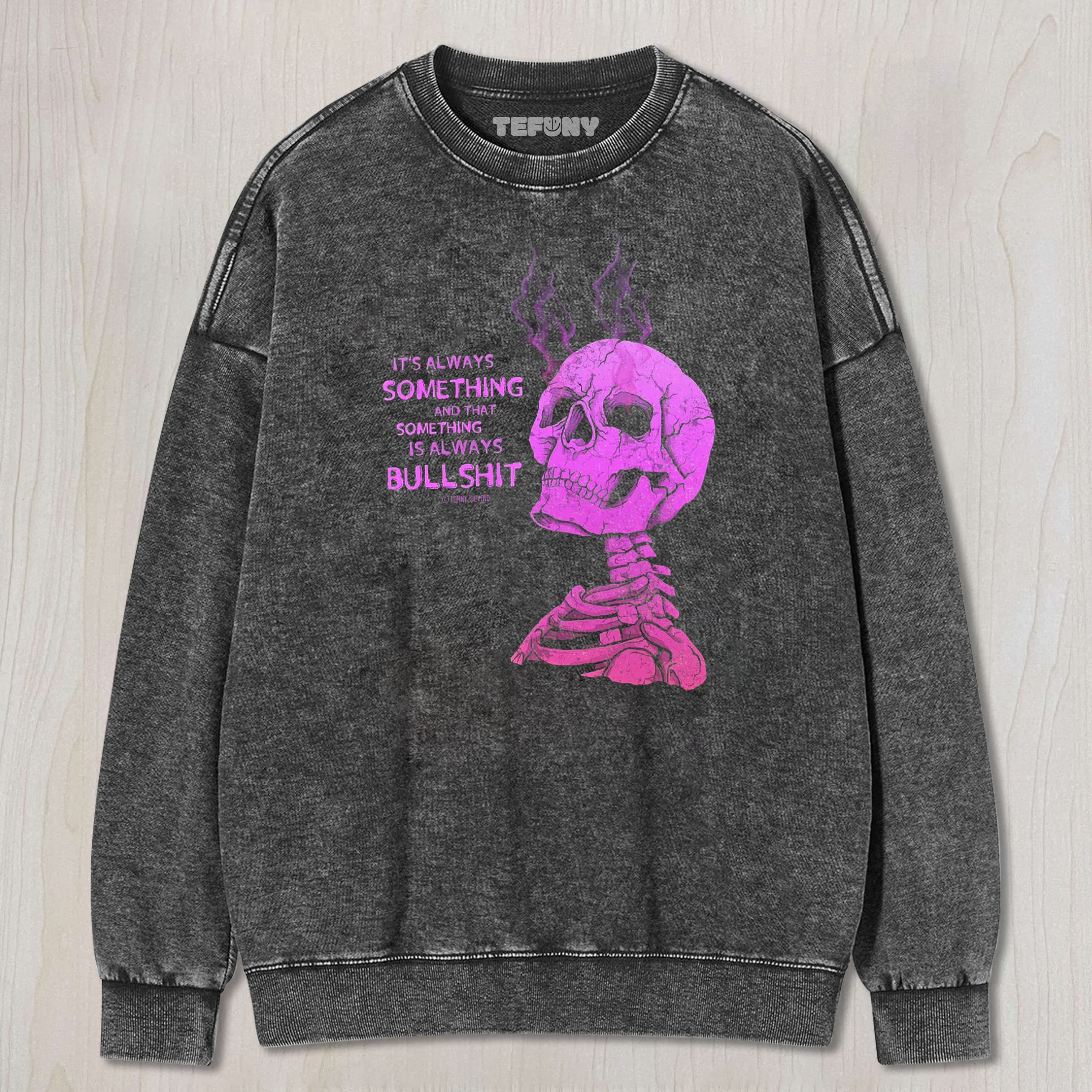 FUNNY SKULL MEME V2 UNISEX TEE, TANK TOP, LAYERED LS, SWEATSHIRT & HOODIE