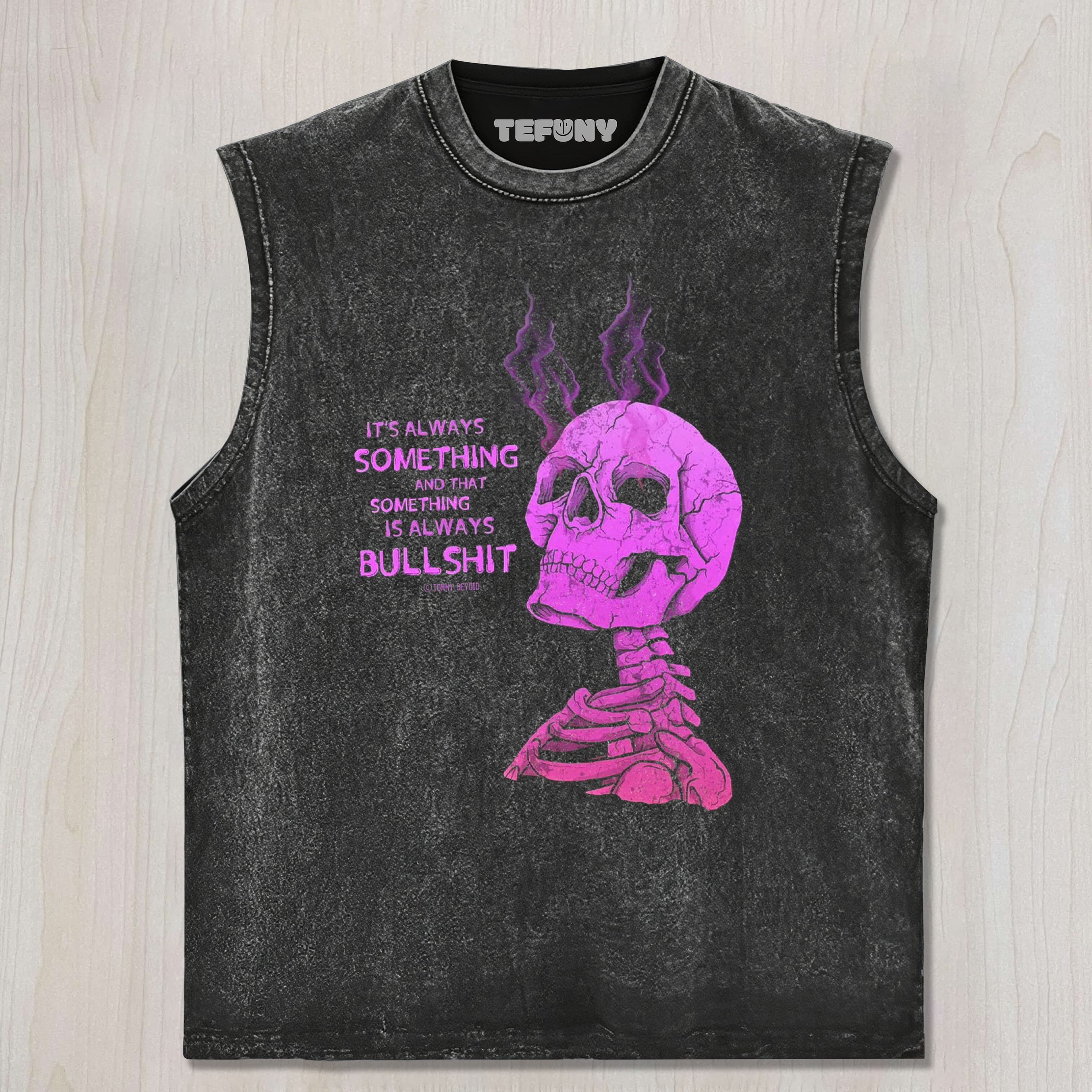 FUNNY SKULL MEME V2 UNISEX TEE, TANK TOP, LAYERED LS, SWEATSHIRT & HOODIE