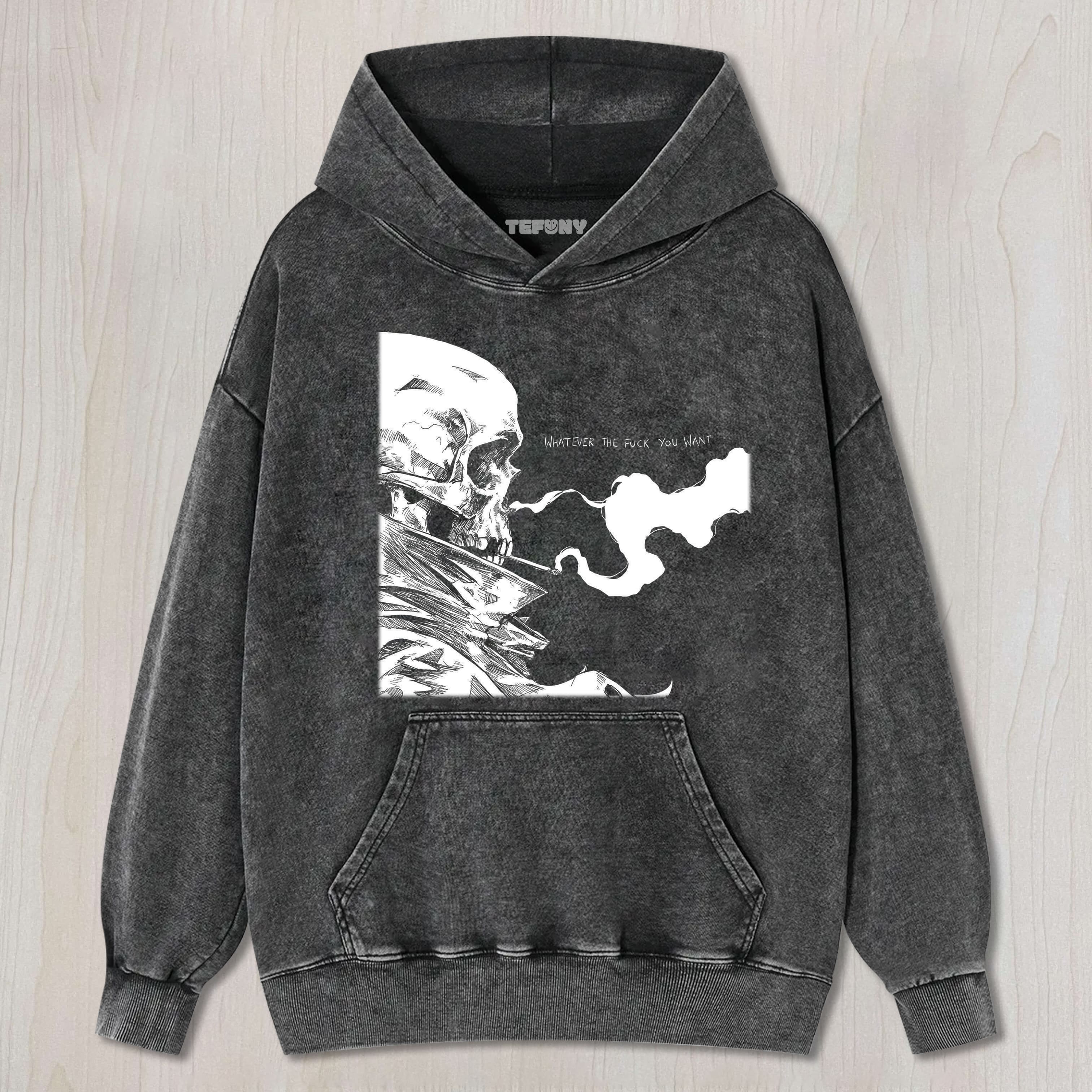 FUNNY SKULL MEME V5 UNISEX TEE, TANK TOP, LAYERED LS, SWEATSHIRT & HOODIE