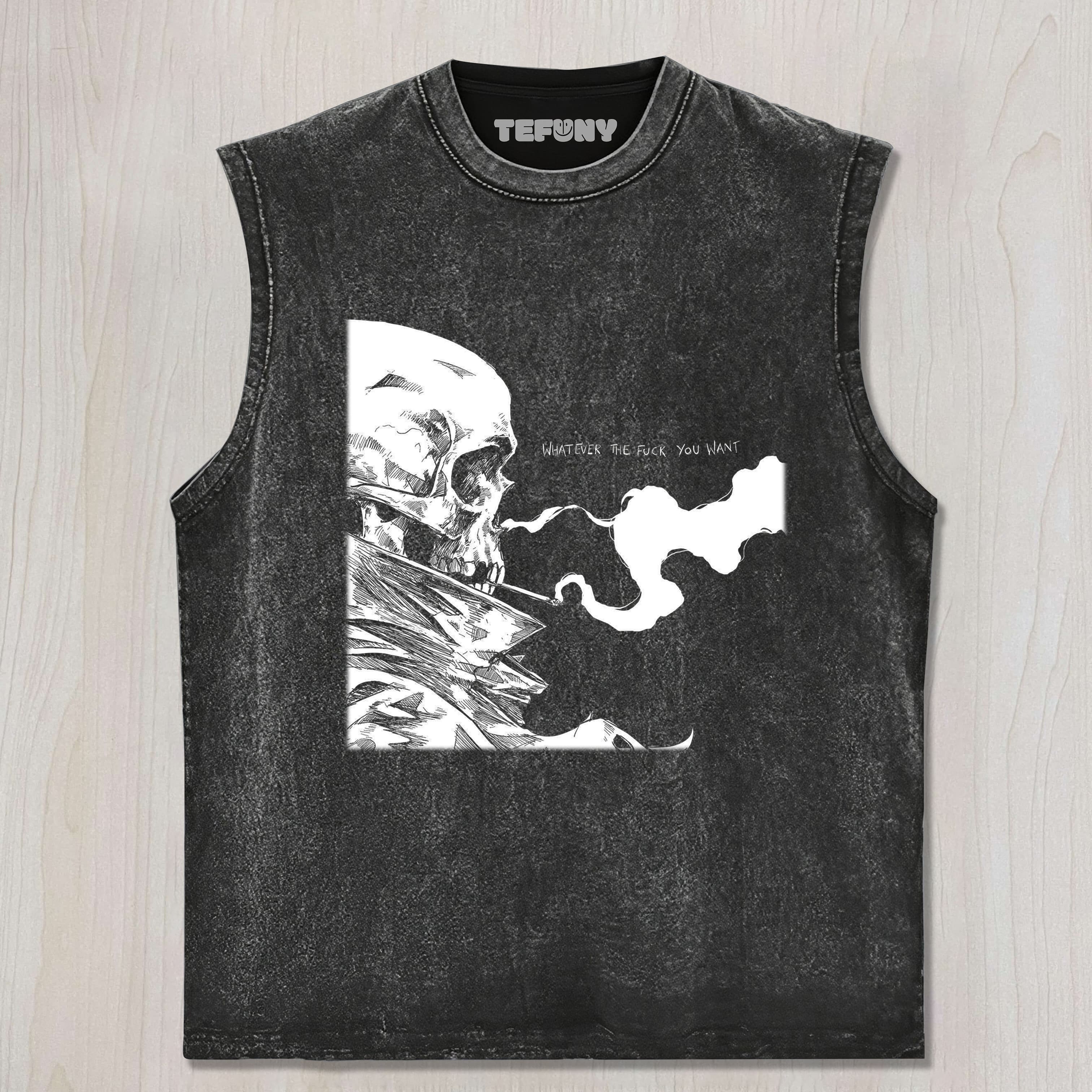 FUNNY SKULL MEME V5 UNISEX TEE, TANK TOP, LAYERED LS, SWEATSHIRT & HOODIE