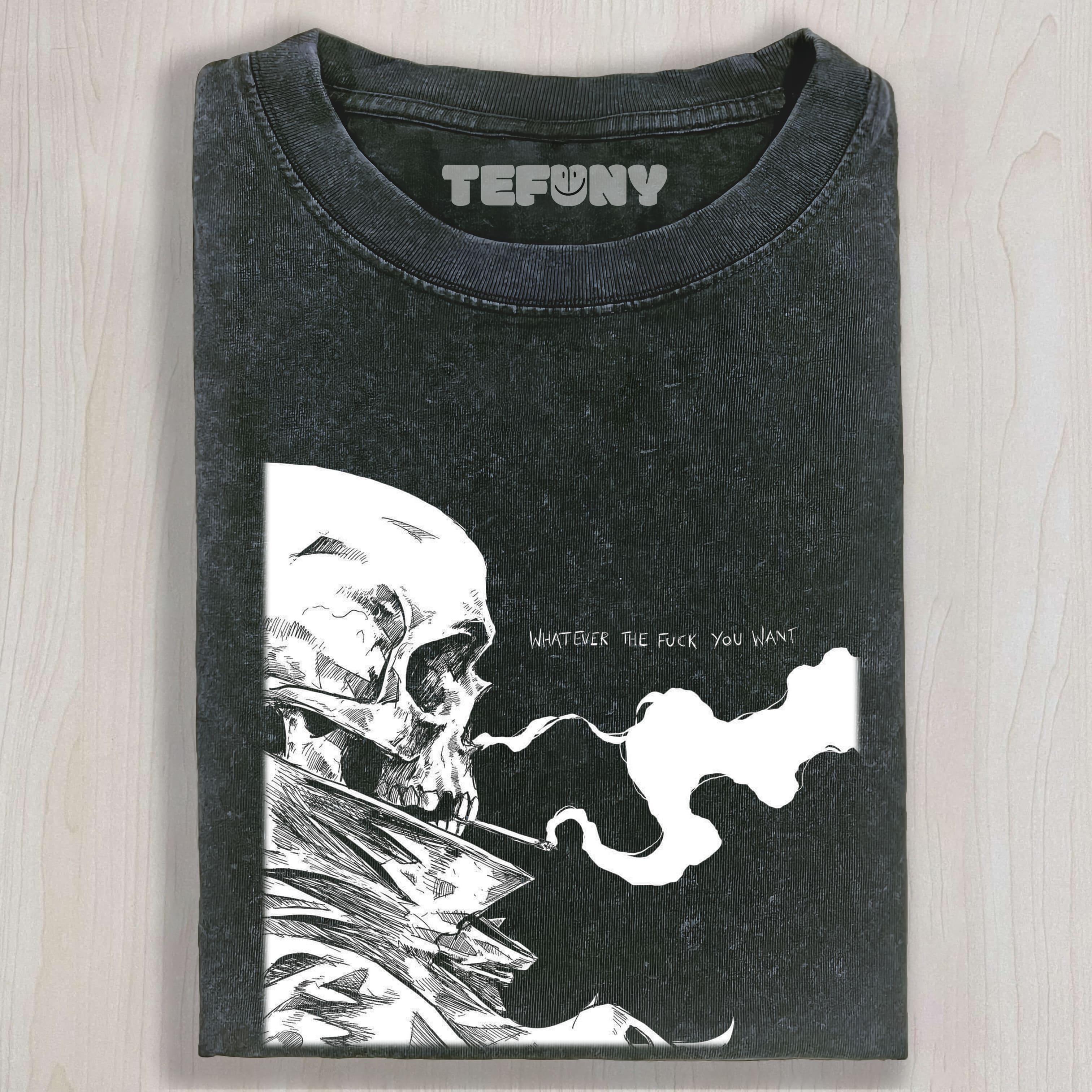 FUNNY SKULL MEME V5 UNISEX TEE, TANK TOP, LAYERED LS, SWEATSHIRT & HOODIE