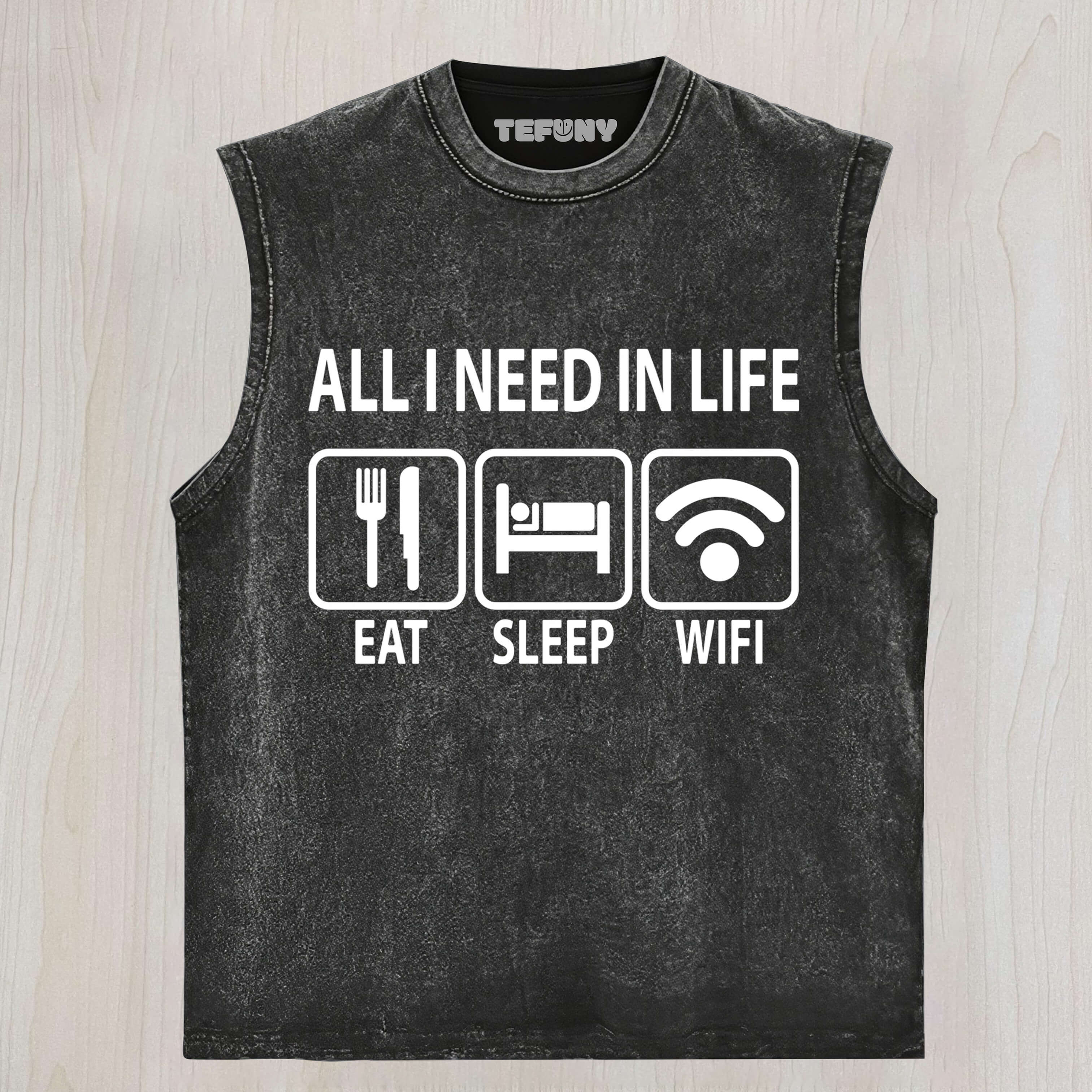 FUNNY SLOGAN TANK TOP