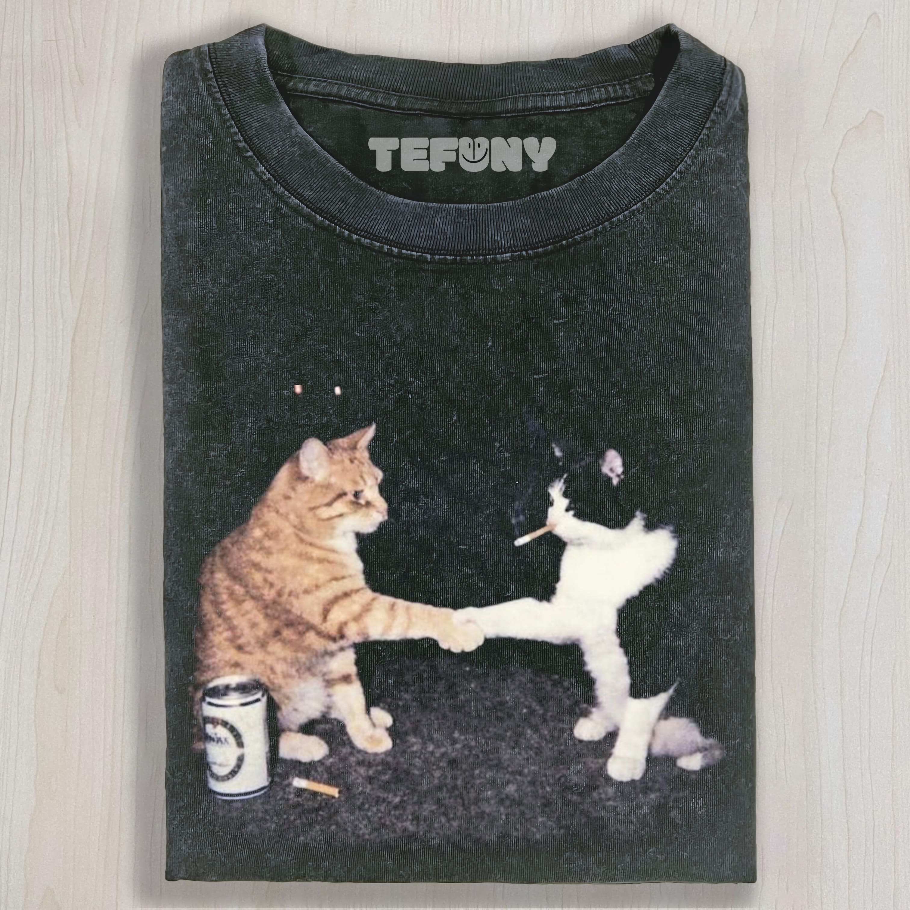 FUNNY SMOKING CAT UNISEX TEE, TANK TOP, LAYERED LS, SWEATSHIRT & HOODIE