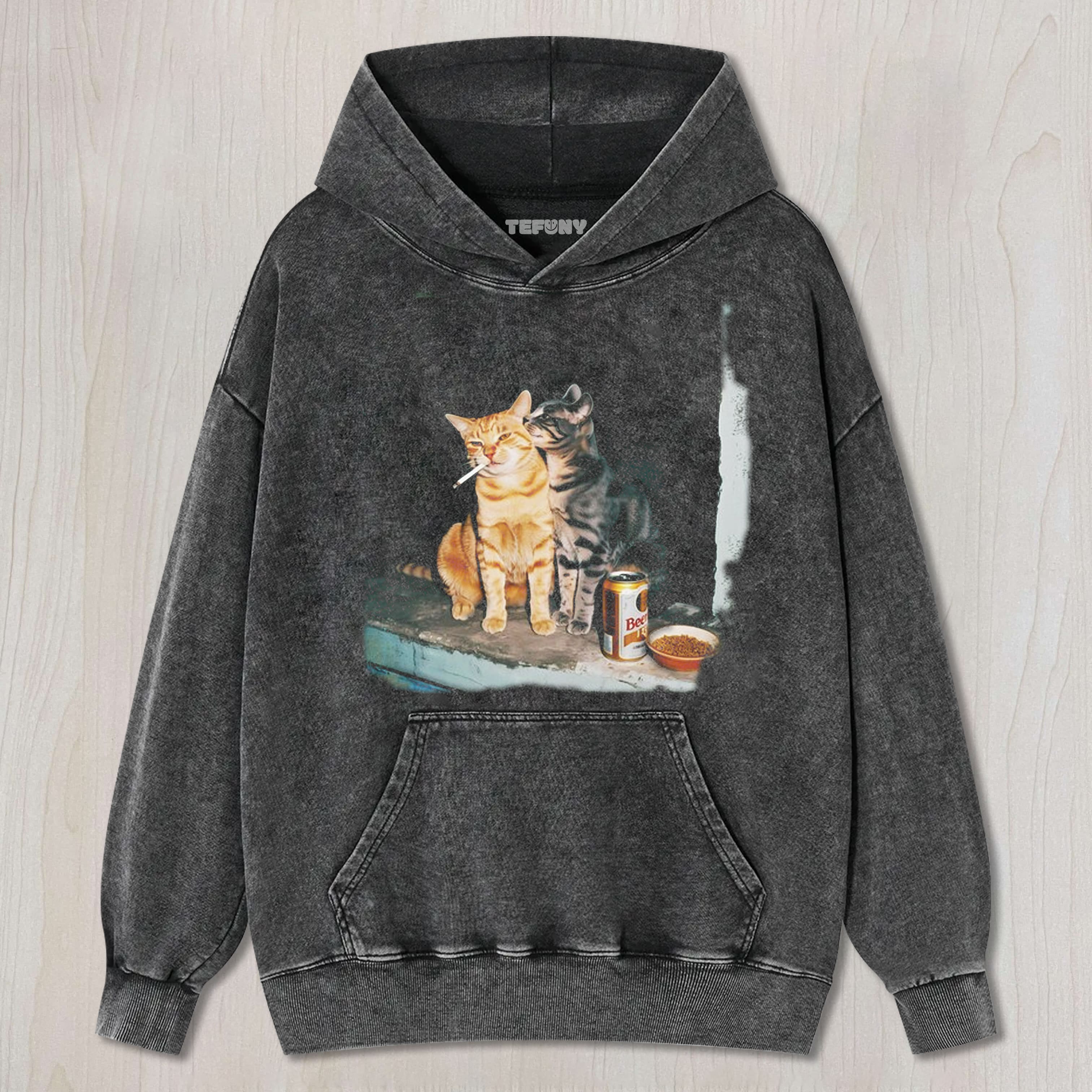 FUNNY SMOKING CAT V1 UNISEX TEE, TANK TOP, LAYERED LS, SWEATSHIRT & HOODIE