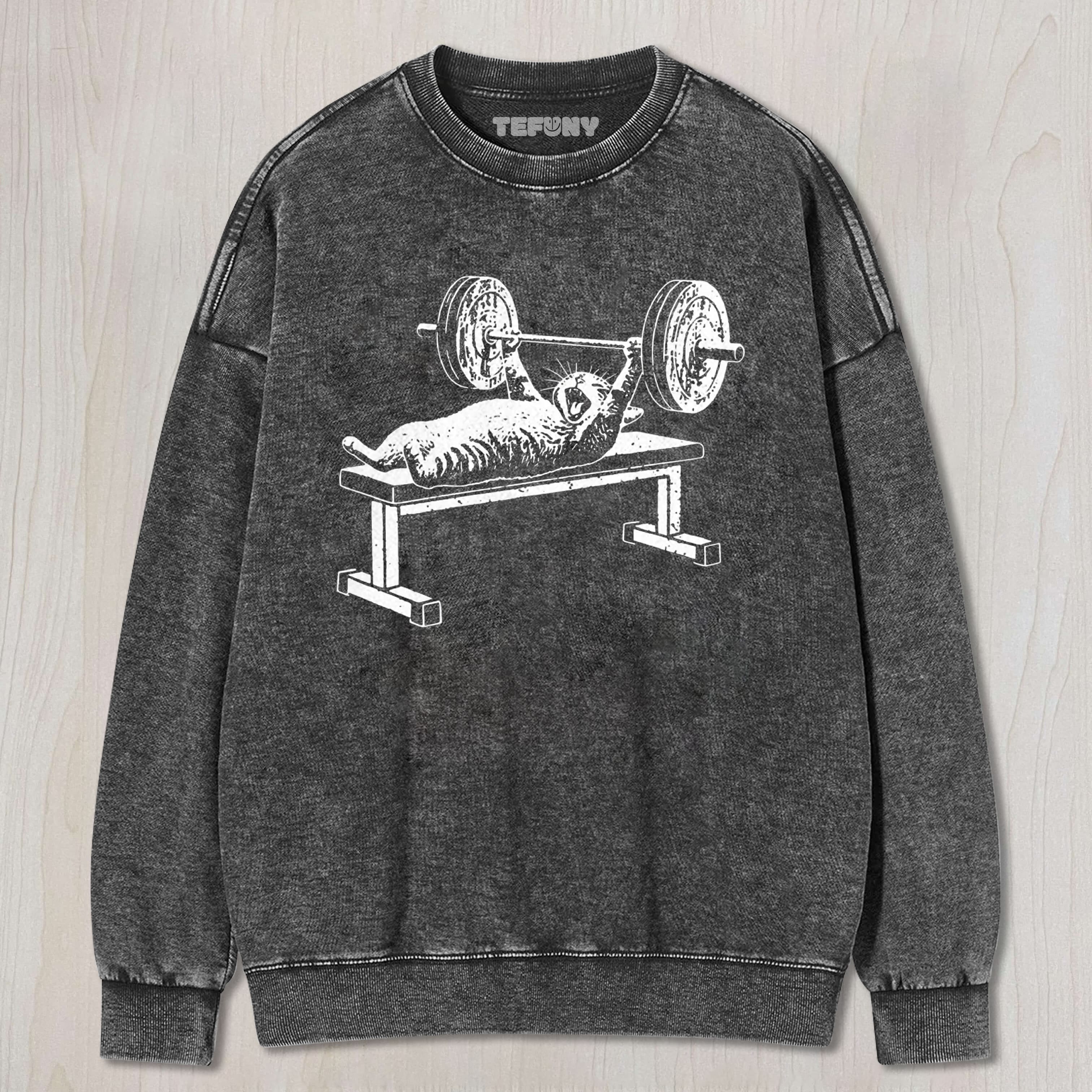 FUN FITNESS CAT TEE & SWEAT & HOOD