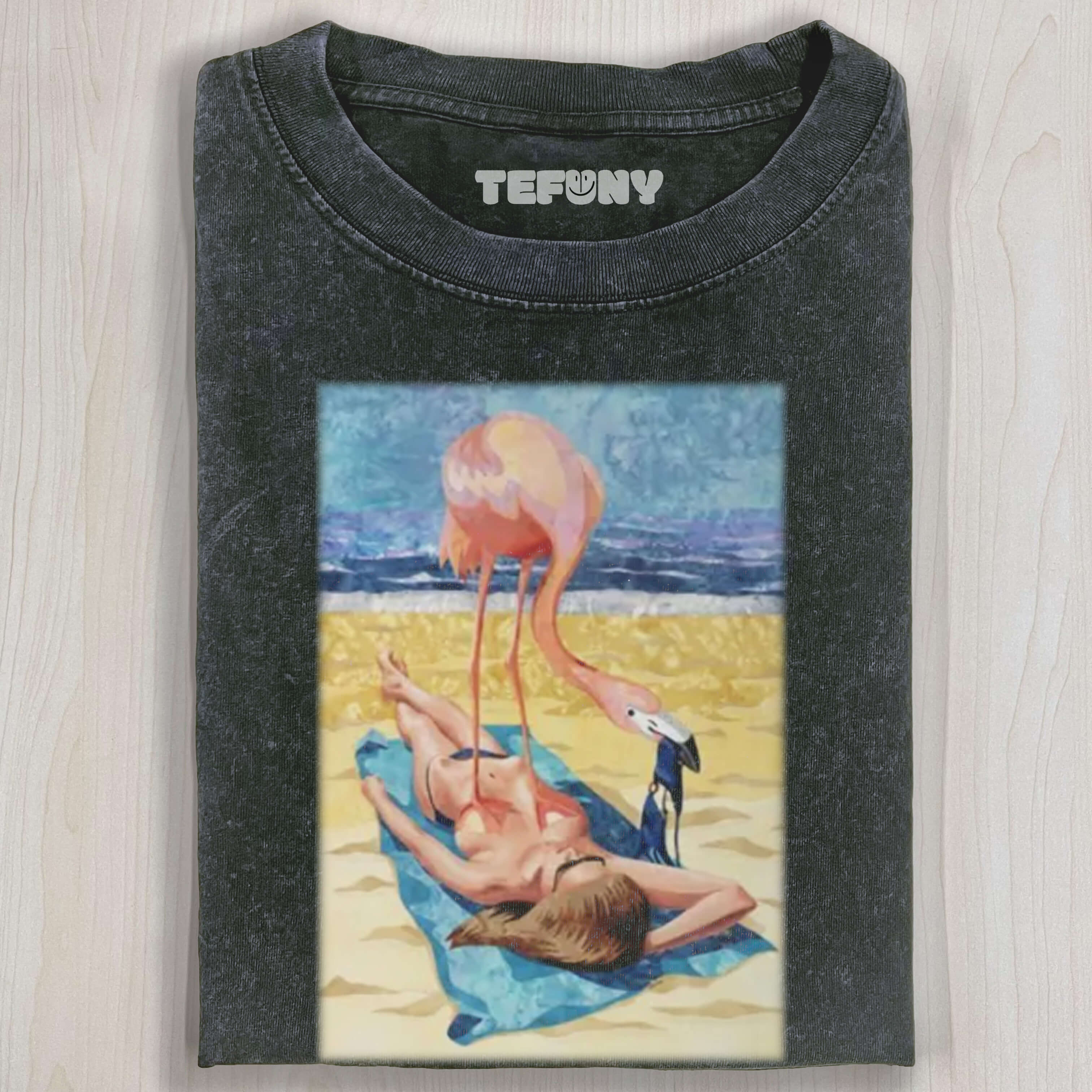 Flamingo Beach Tease T-SHIRT