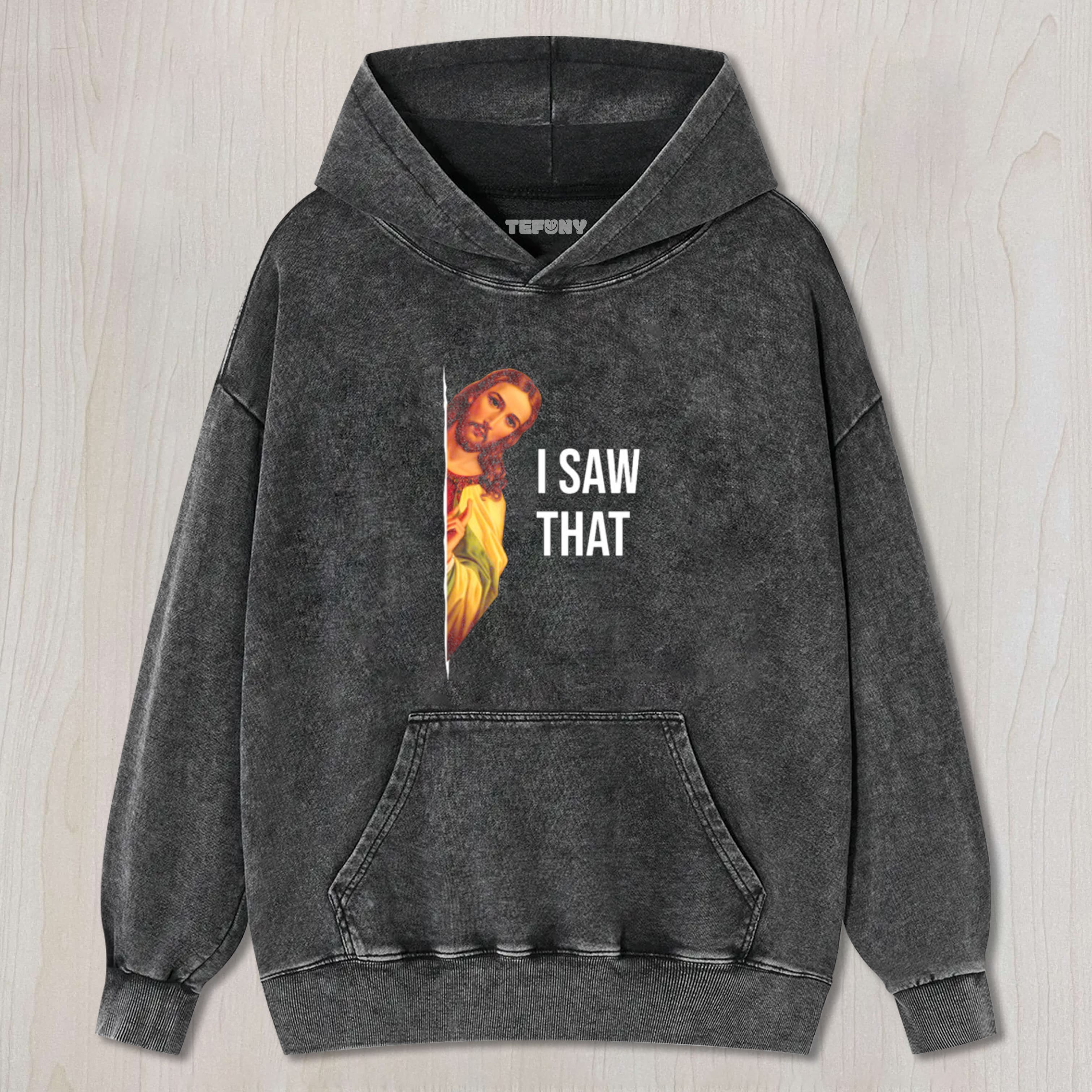 FUNNY QUOTE JESUS MEME I SAW THAT CHRISTIAN GOD WOMENS MENS TEE & SWEAT & HOOD