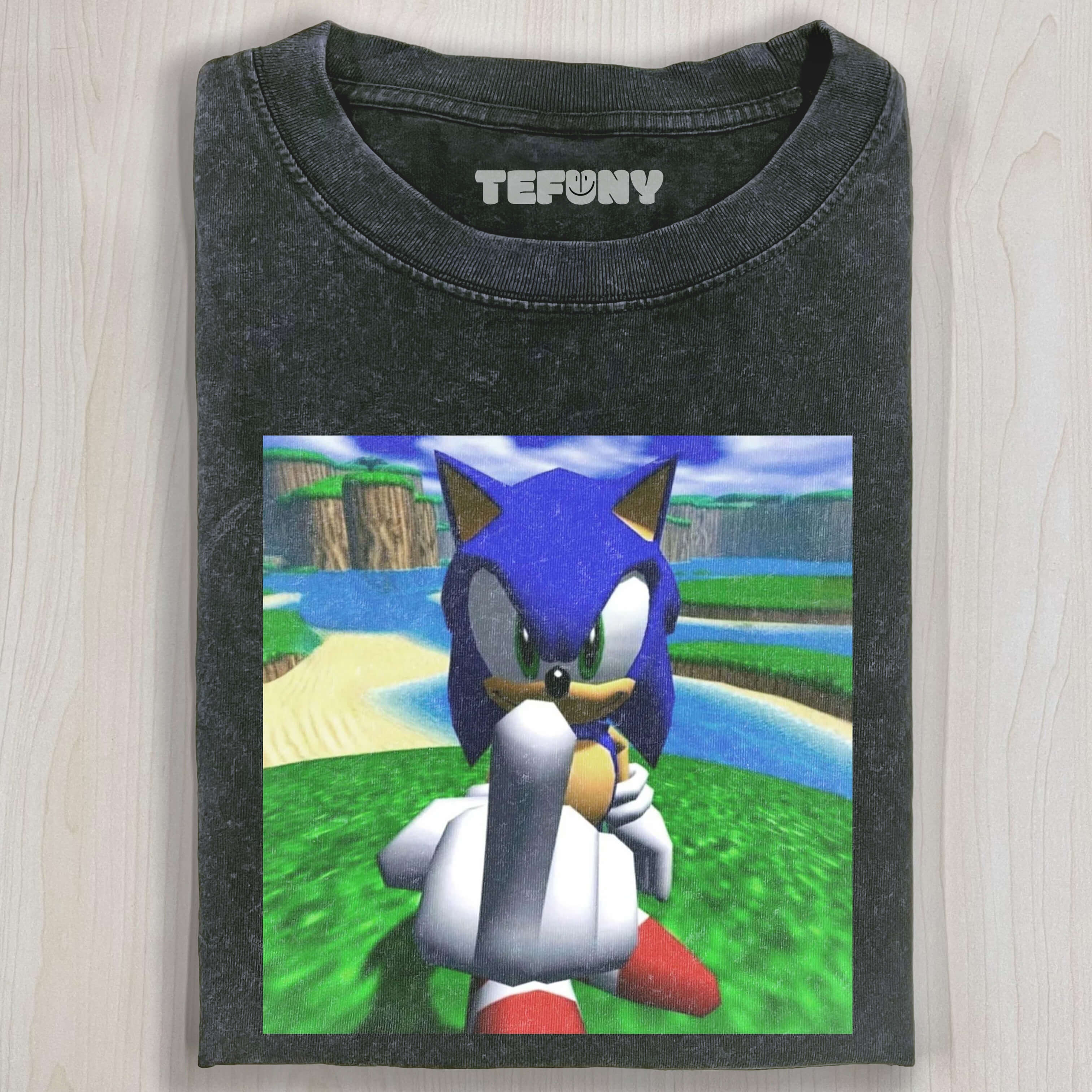 GAME CHARACTER HOLDING MIDDLE FINGER T-SHIRT