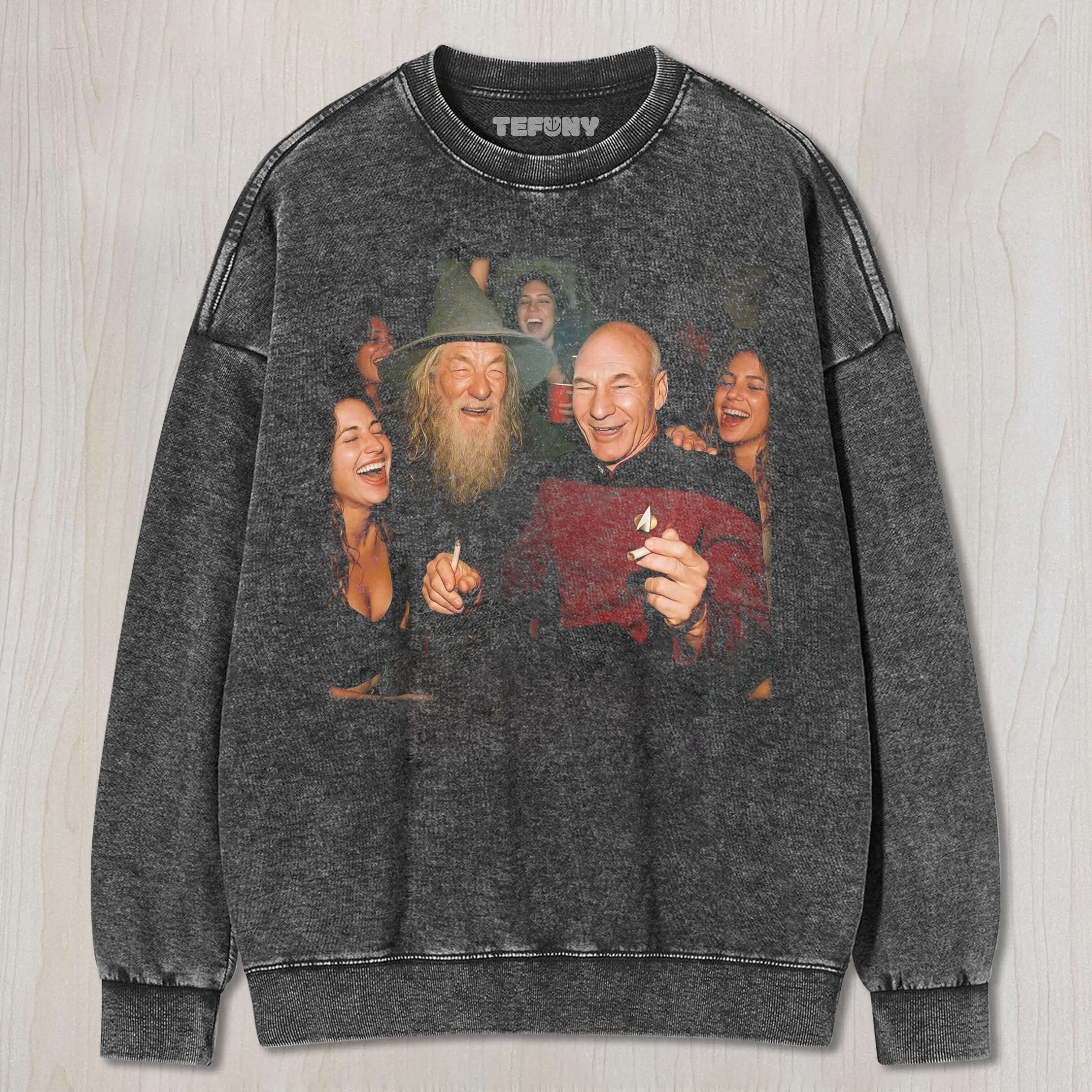 GANDALF AND JEAN-LUC PICARD TEE & SWEAT & HOOD