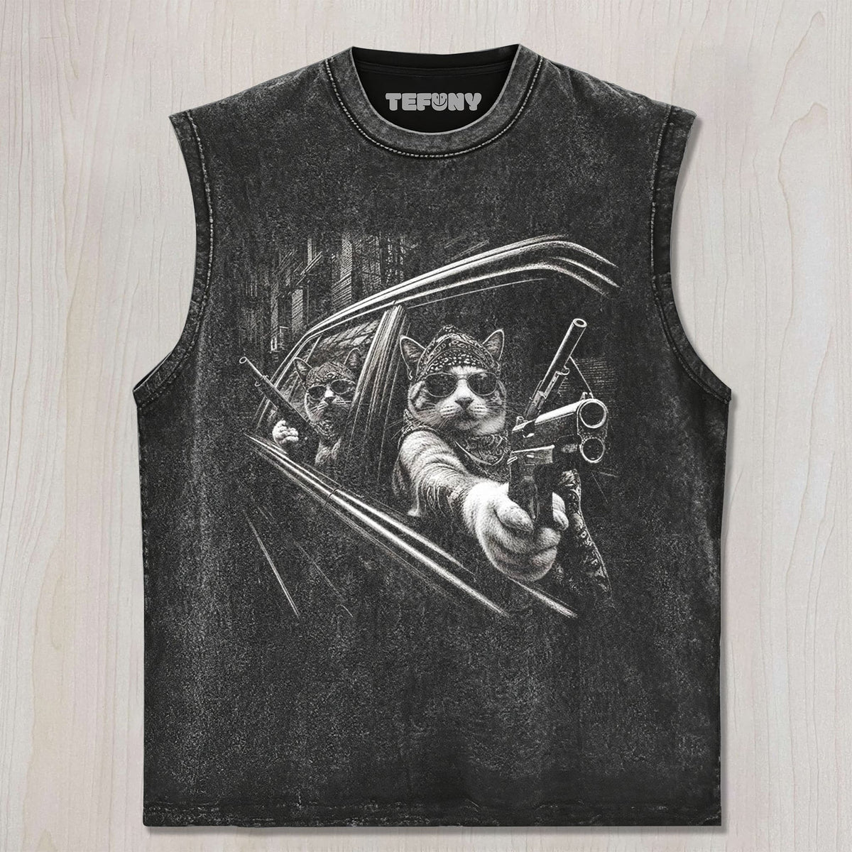 GANGSTA CATS 2026 UNISEX TEE, TANK TOP, LAYERED LS, SWEATSHIRT & HOODIE