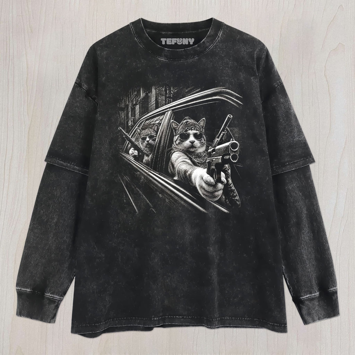 GANGSTA CATS 2026 UNISEX TEE, TANK TOP, LAYERED LS, SWEATSHIRT & HOODIE