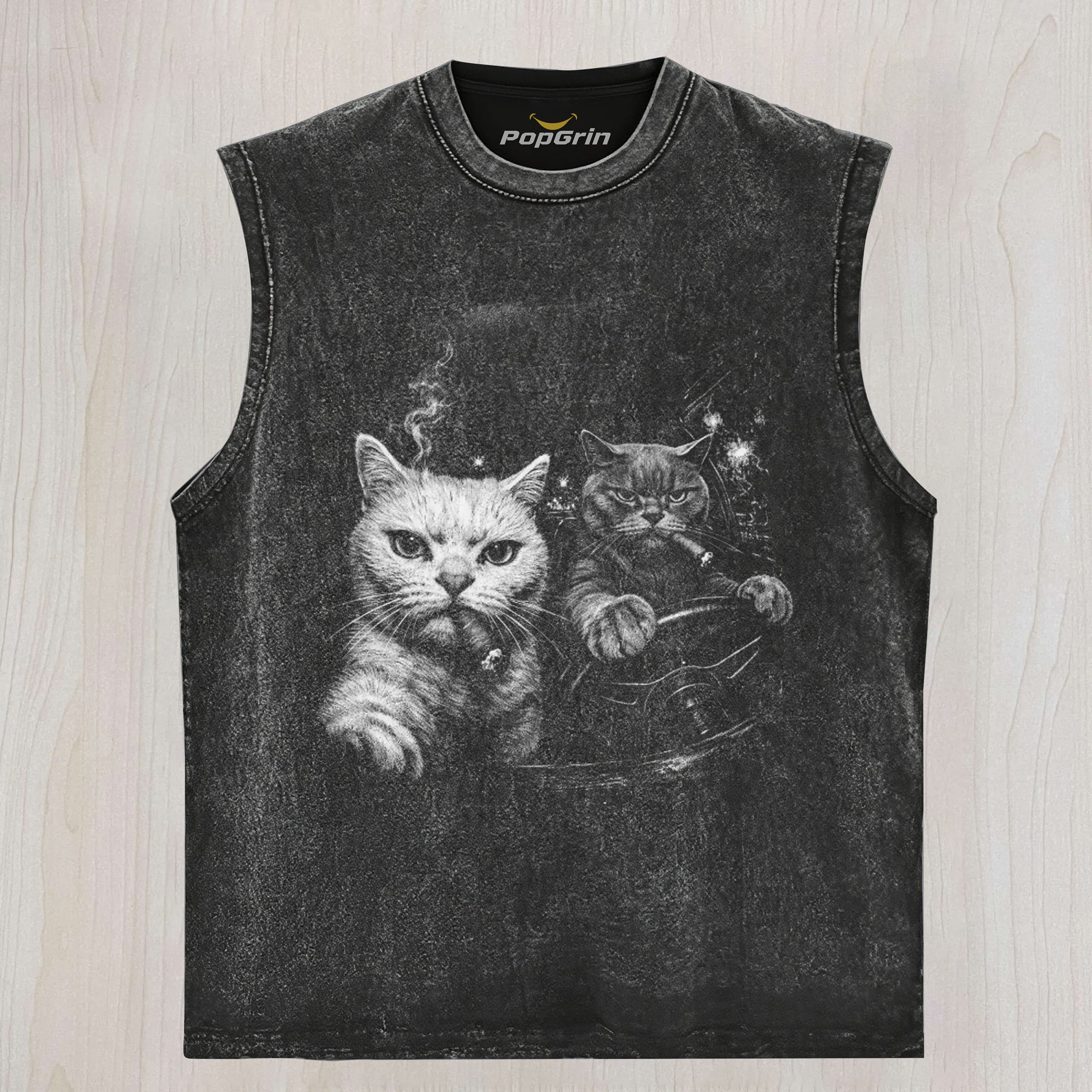 GANGSTER CATS UNISEX TEE, TANK TOP, LAYERED LS, SWEATSHIRT & HOODIE
