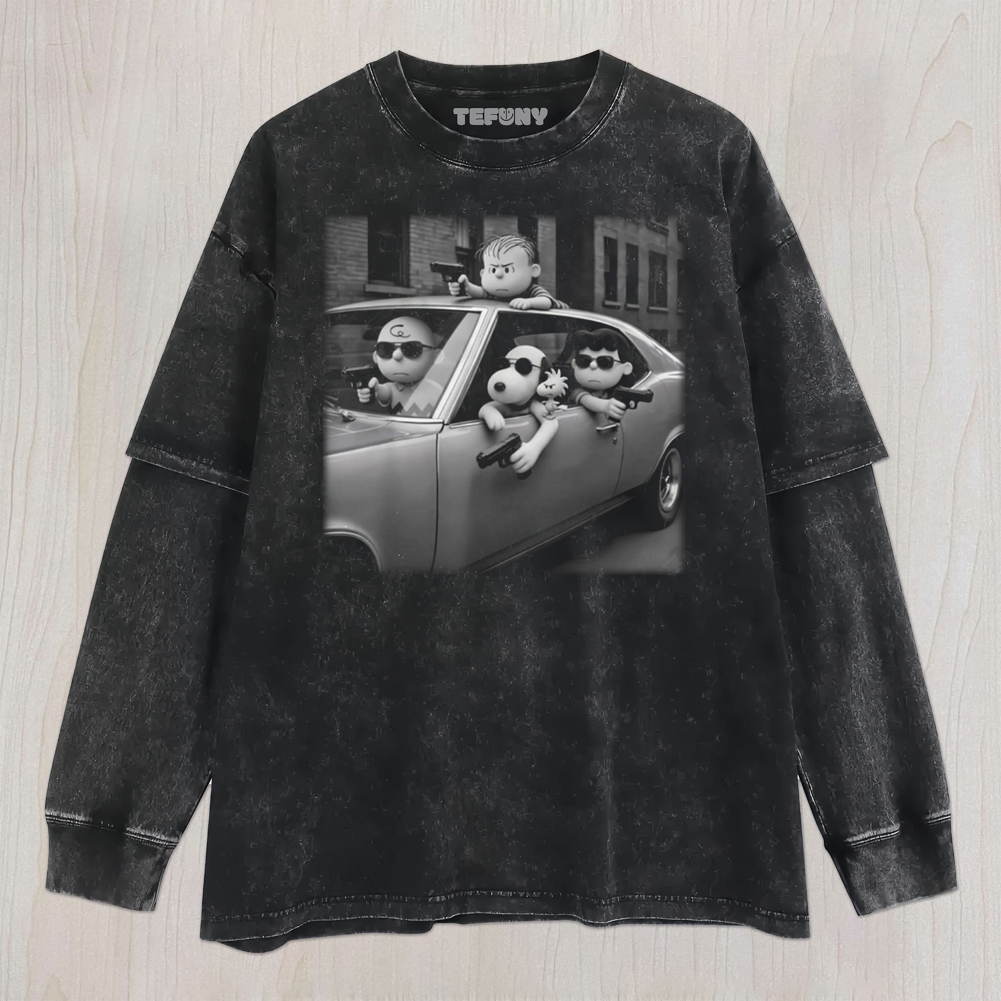 GANGSTER PEANUTS UNISEX TEE, TANK TOP, LAYERED LS, SWEATSHIRT & HOODIE